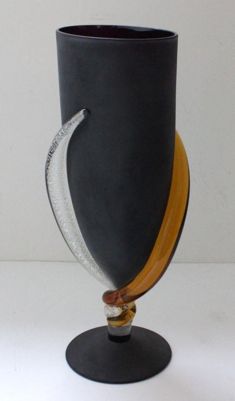 Modern Murano Glass Vase by Santi