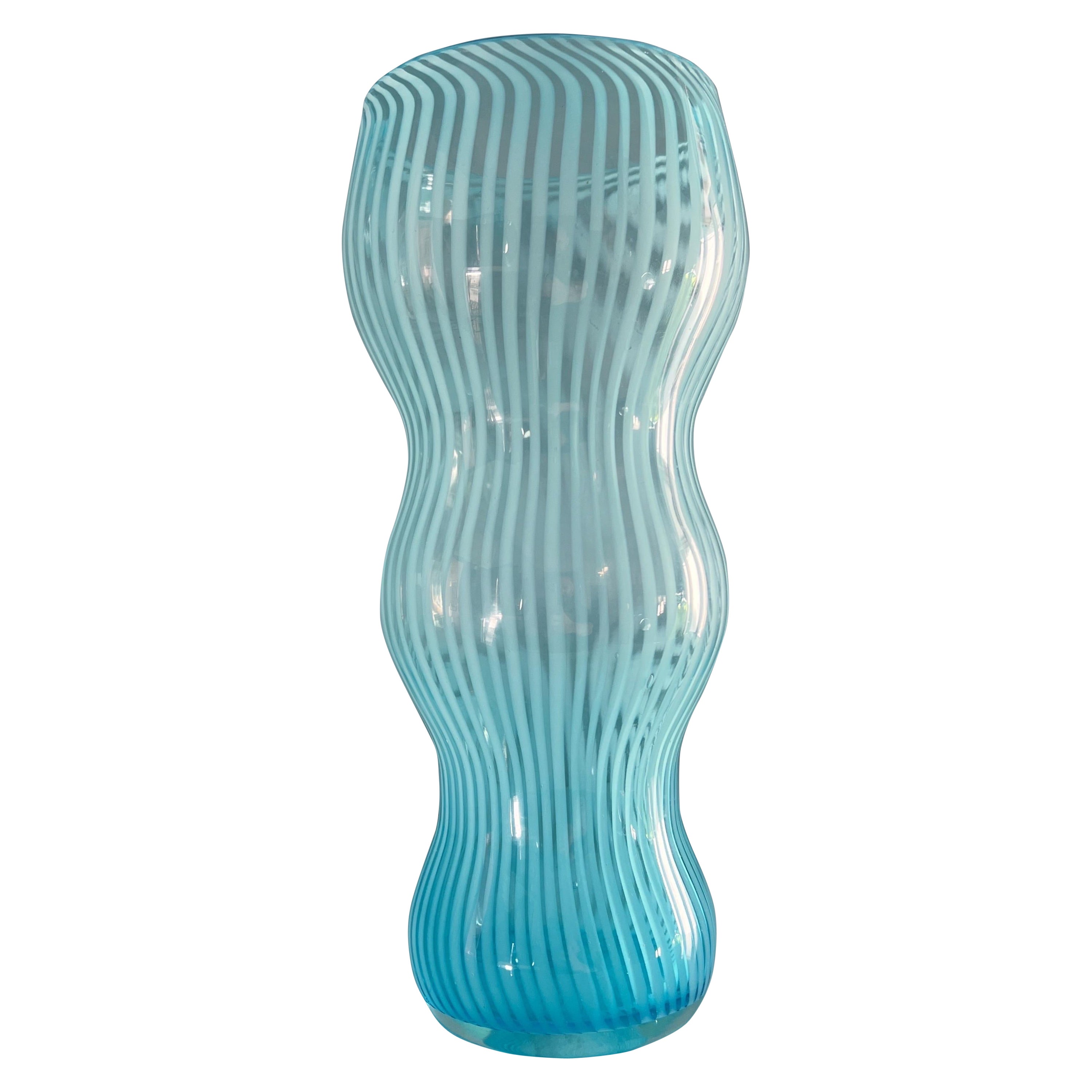 Murano glass vase by Scarpa, Italy, 1970 For Sale