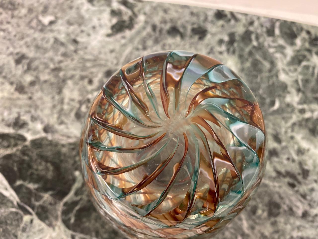 Murano Glass Vase by Stefano Toso For Sale 7