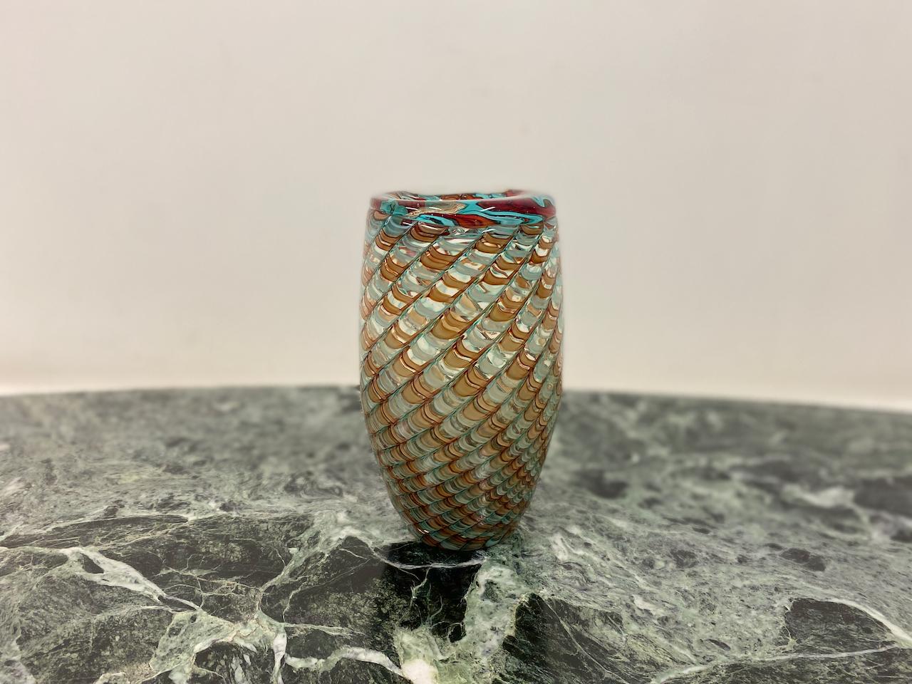 Vase aus Muranoglas von Stefano Toso 3