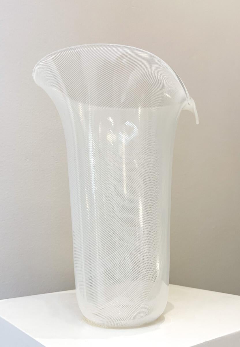 Suédois Vase en verre de Murano par Tyra Lundgren pour Venini, Italie, 1986 en vente