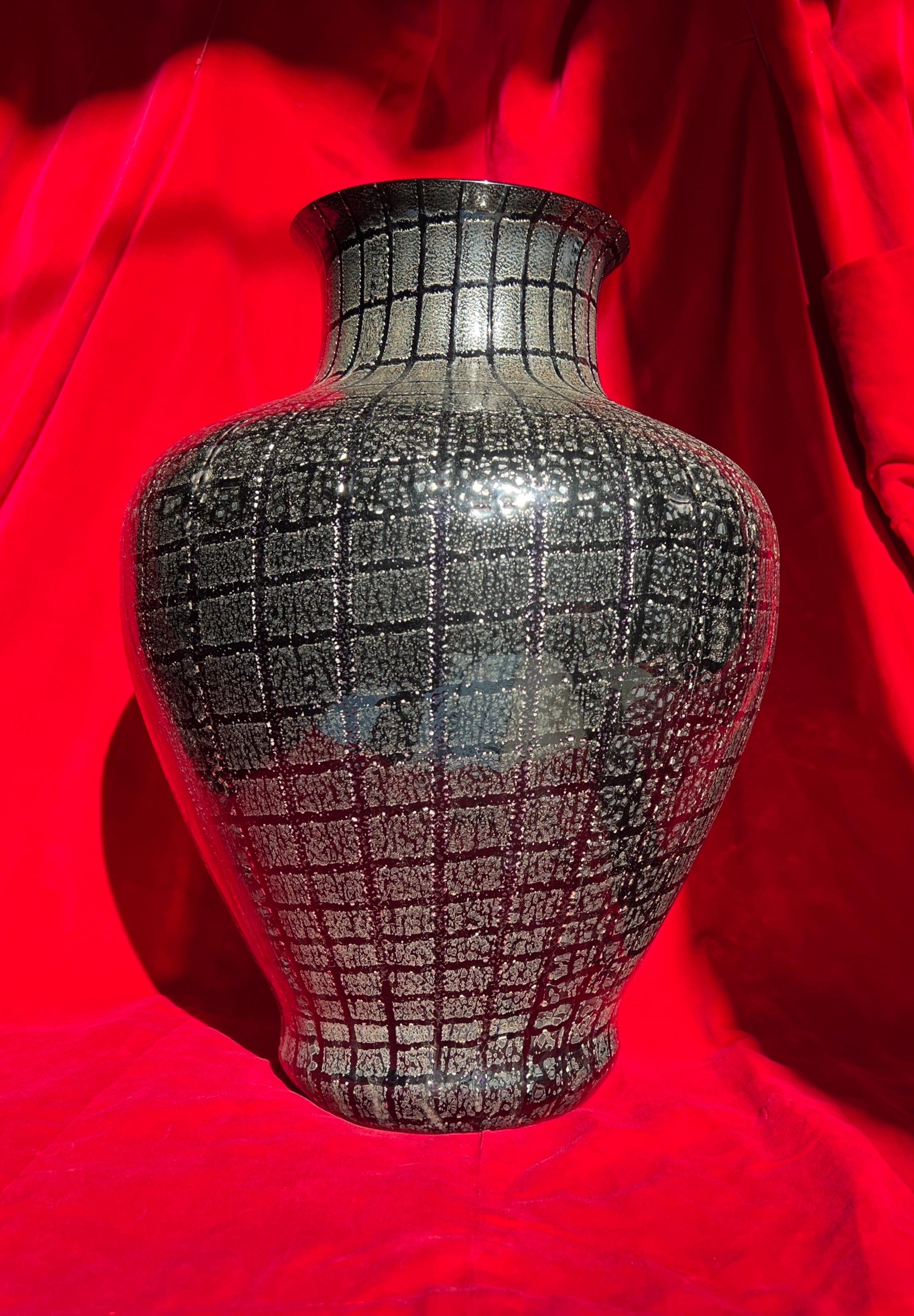 XX secolo Vaso in vetro di Murano di VeArt, 1980 in vendita