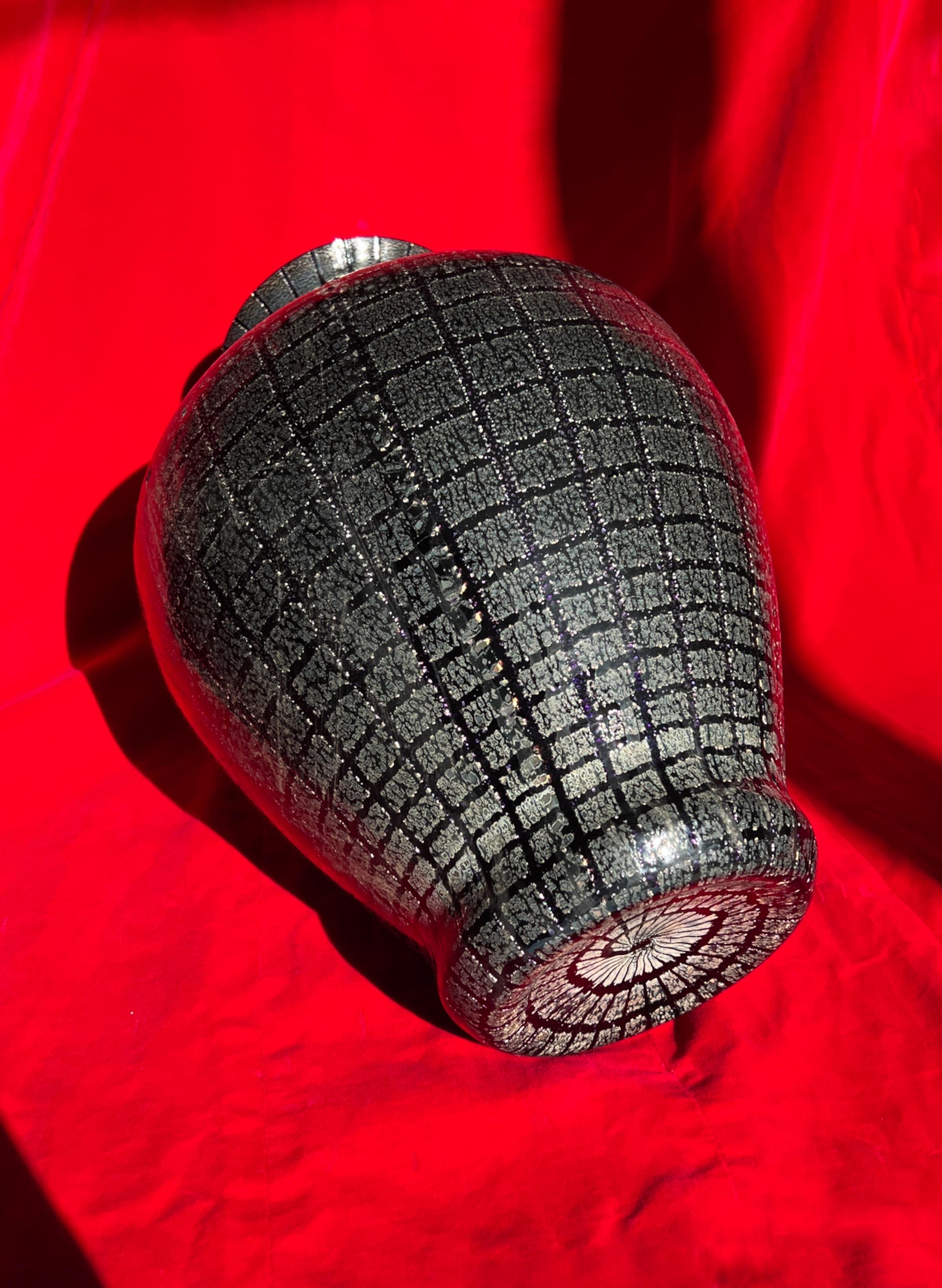 Vetro di Murano Vaso in vetro di Murano di VeArt, 1980 in vendita