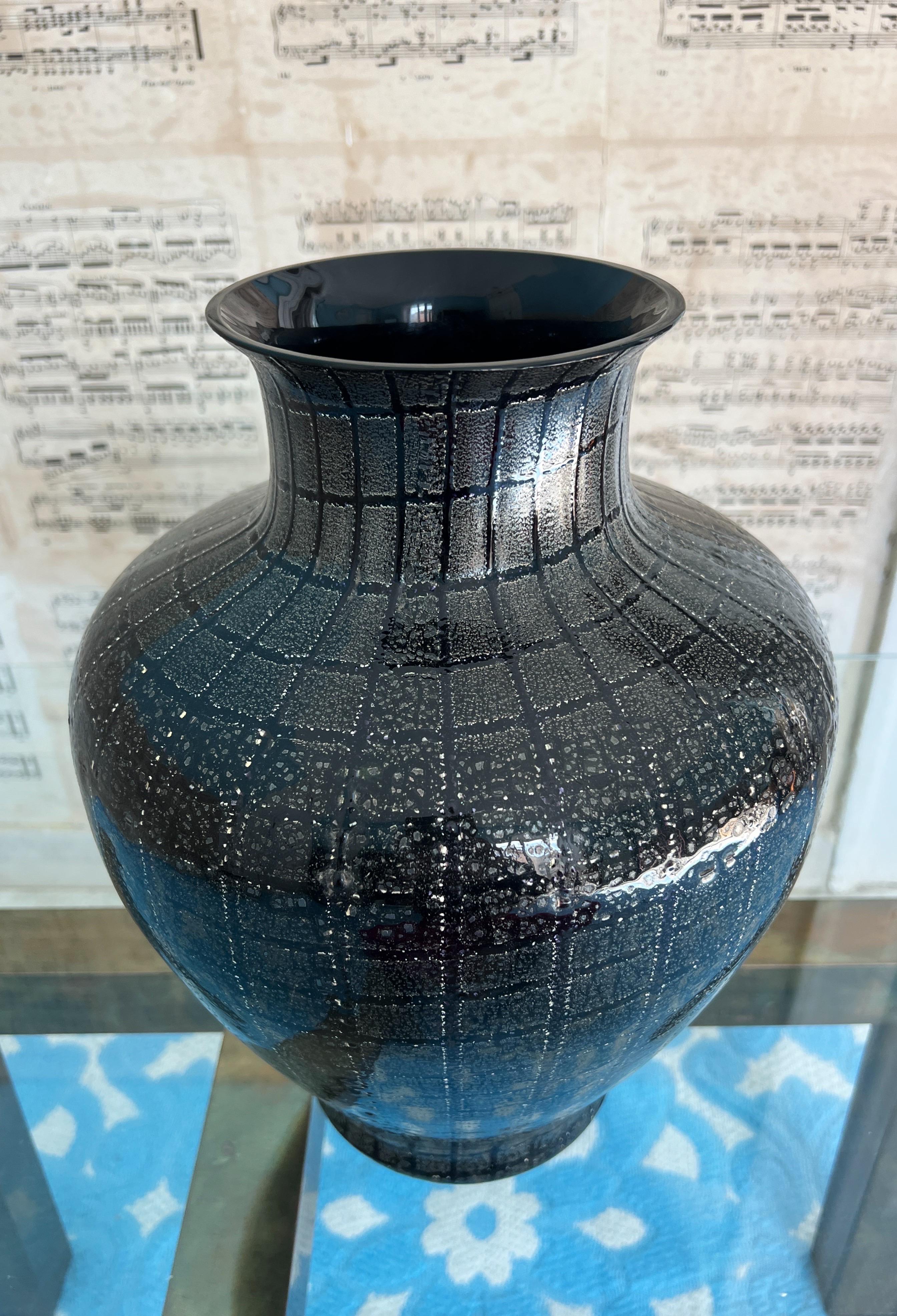 Vaso in vetro di Murano di VeArt, 1980 in vendita 2