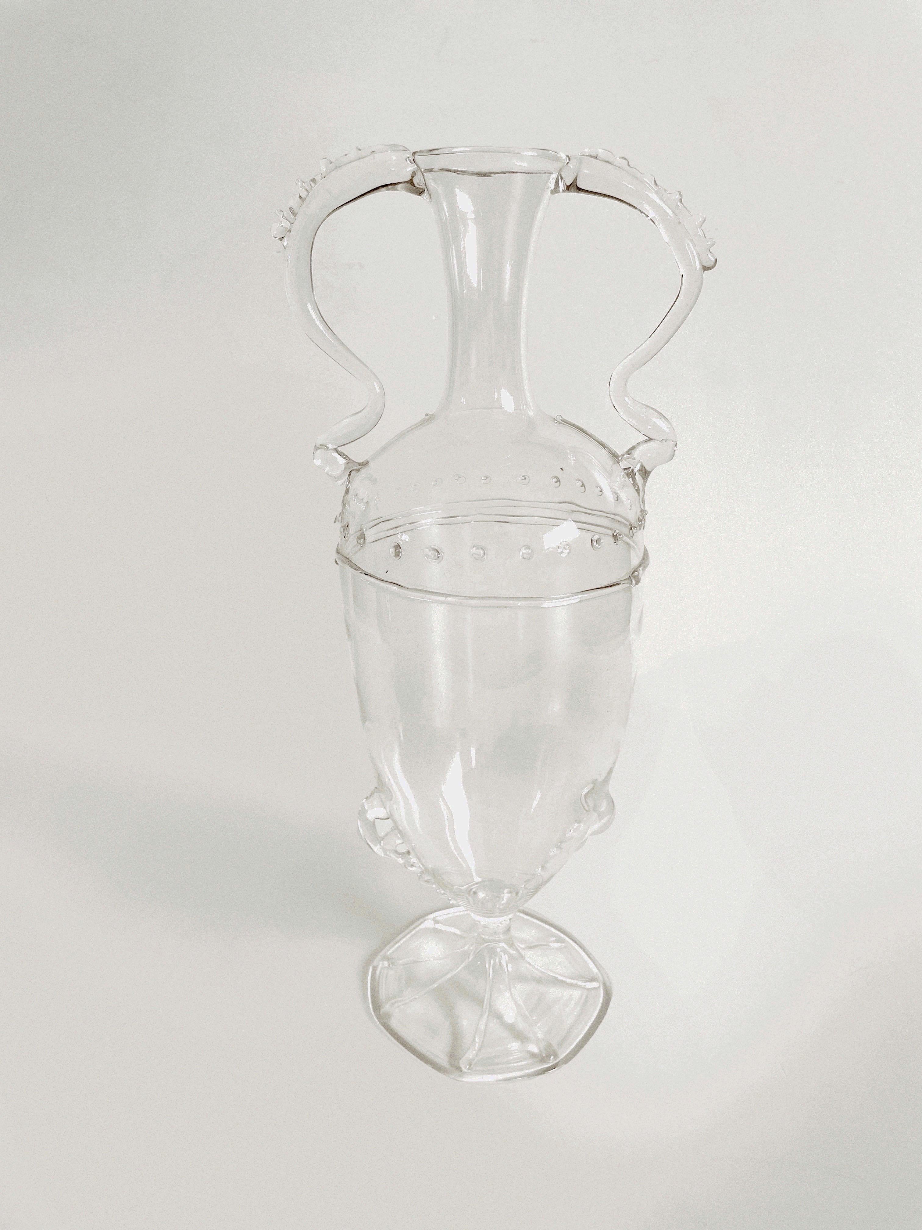 Italian Murano Glass Vase by Vittorio Zecchin For Sale
