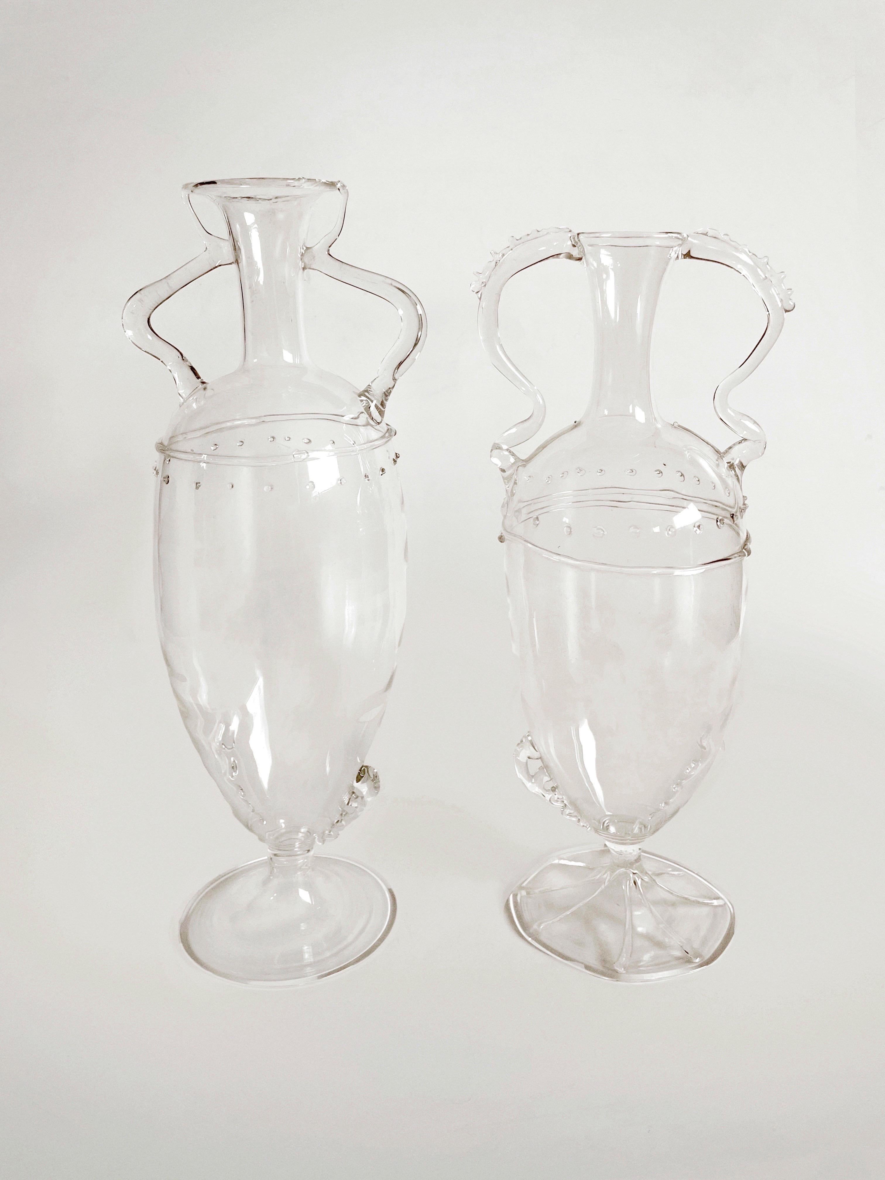 Italian Murano Glass Vase by Vittorio Zecchin For Sale