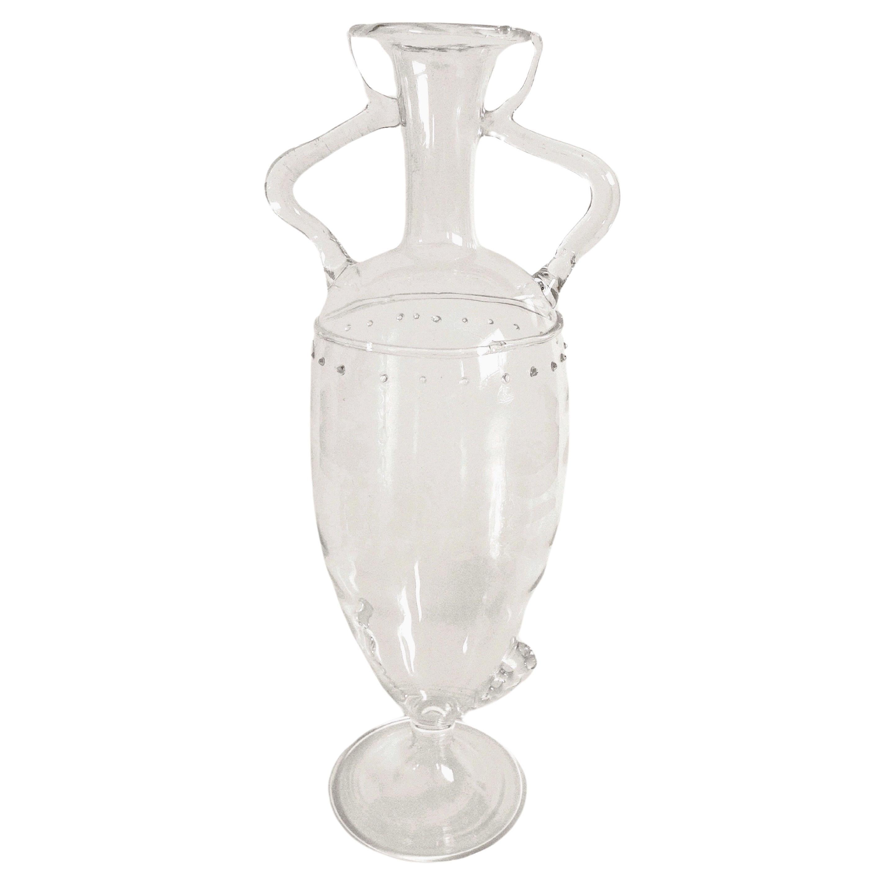Murano Glass Vase by Vittorio Zecchin For Sale