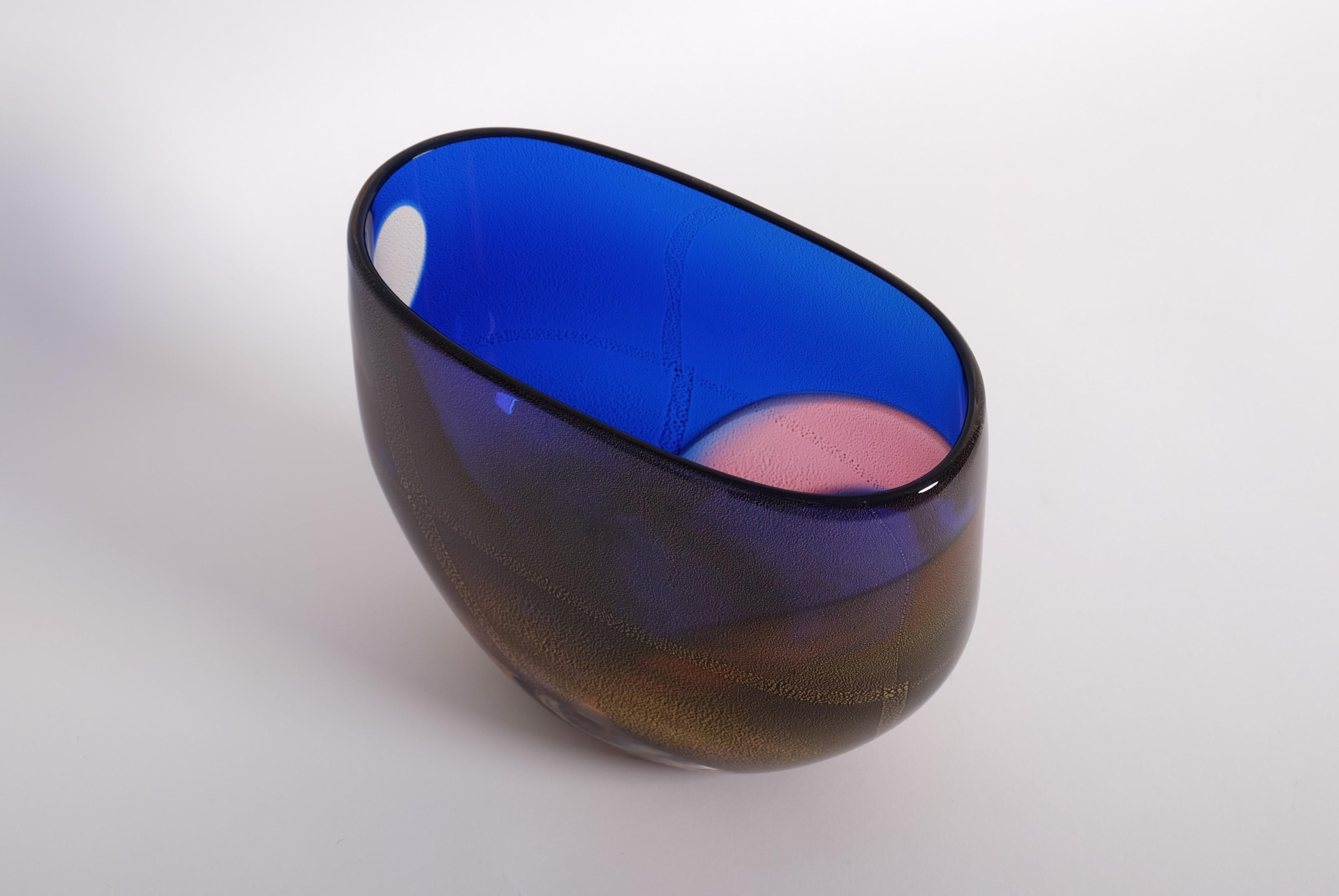 Italian Murano Glass Vase 'Carnevale' by Archimede Seguso, Italy 1980s For Sale