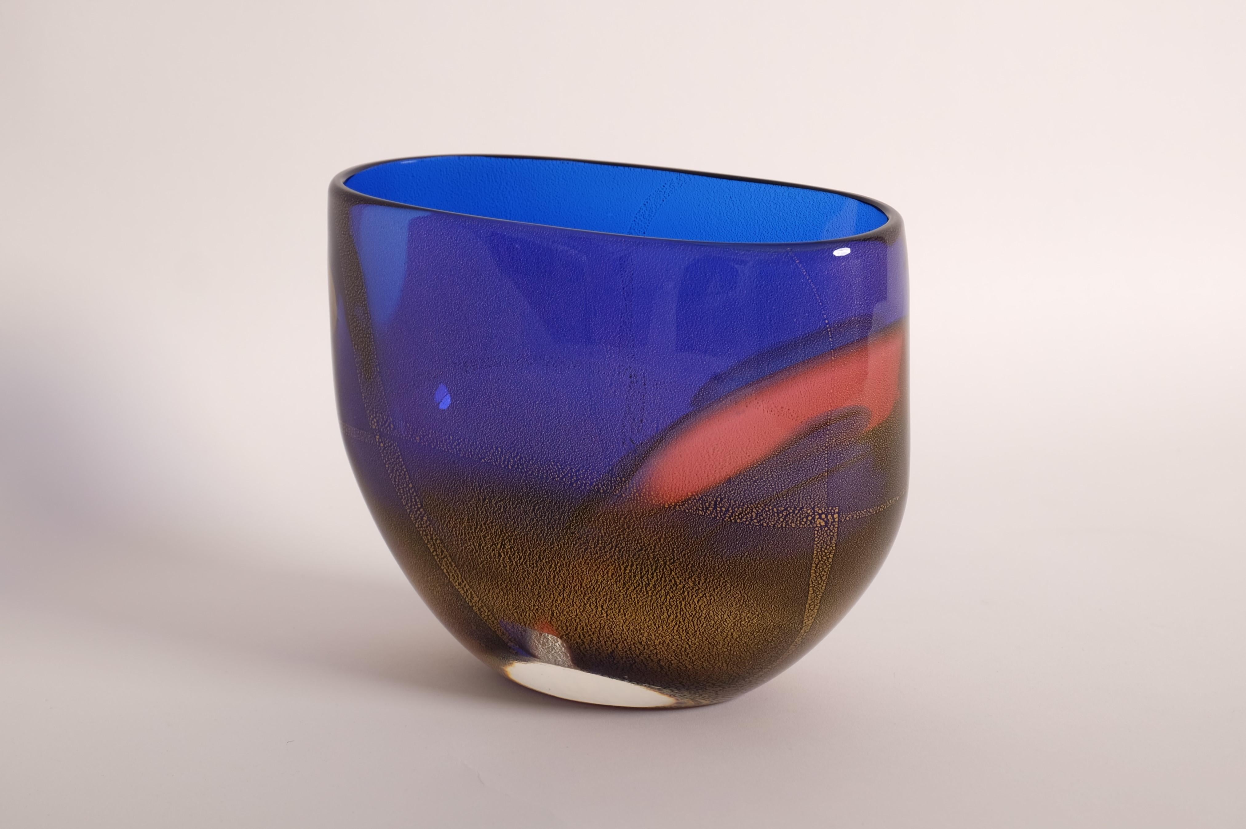 Murano Glass Vase 'Carnevale' by Archimede Seguso, Italy 1980s In Excellent Condition For Sale In München, BY