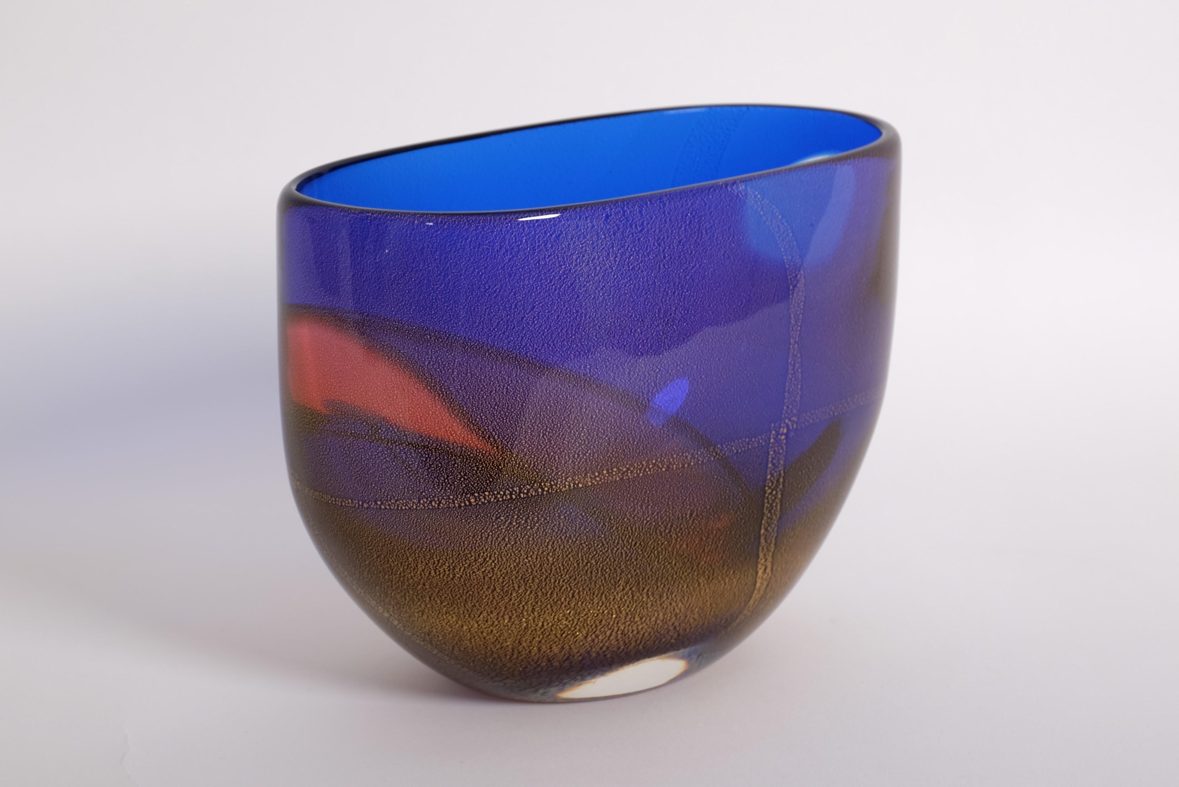 Murano Glass Vase 'Carnevale' by Archimede Seguso, Italy 1980s For Sale 3