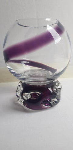 Murano Glass Vase 'Cenedese' spirale