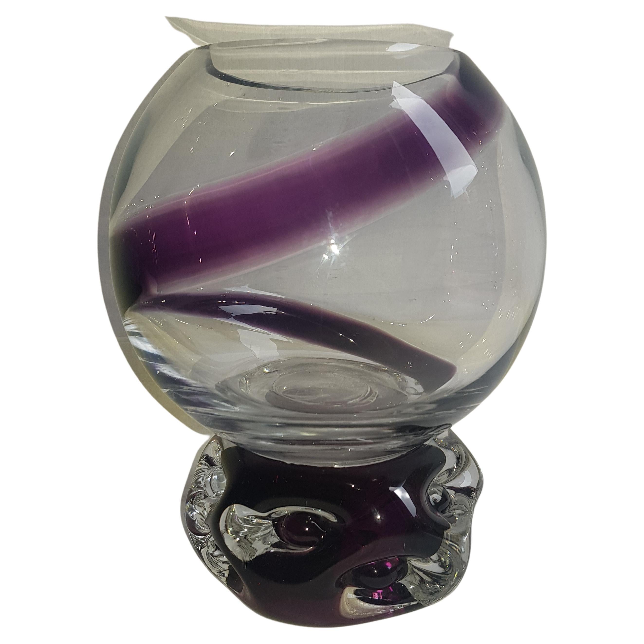 Murano Glass Vase 'Cenedese' spirale For Sale