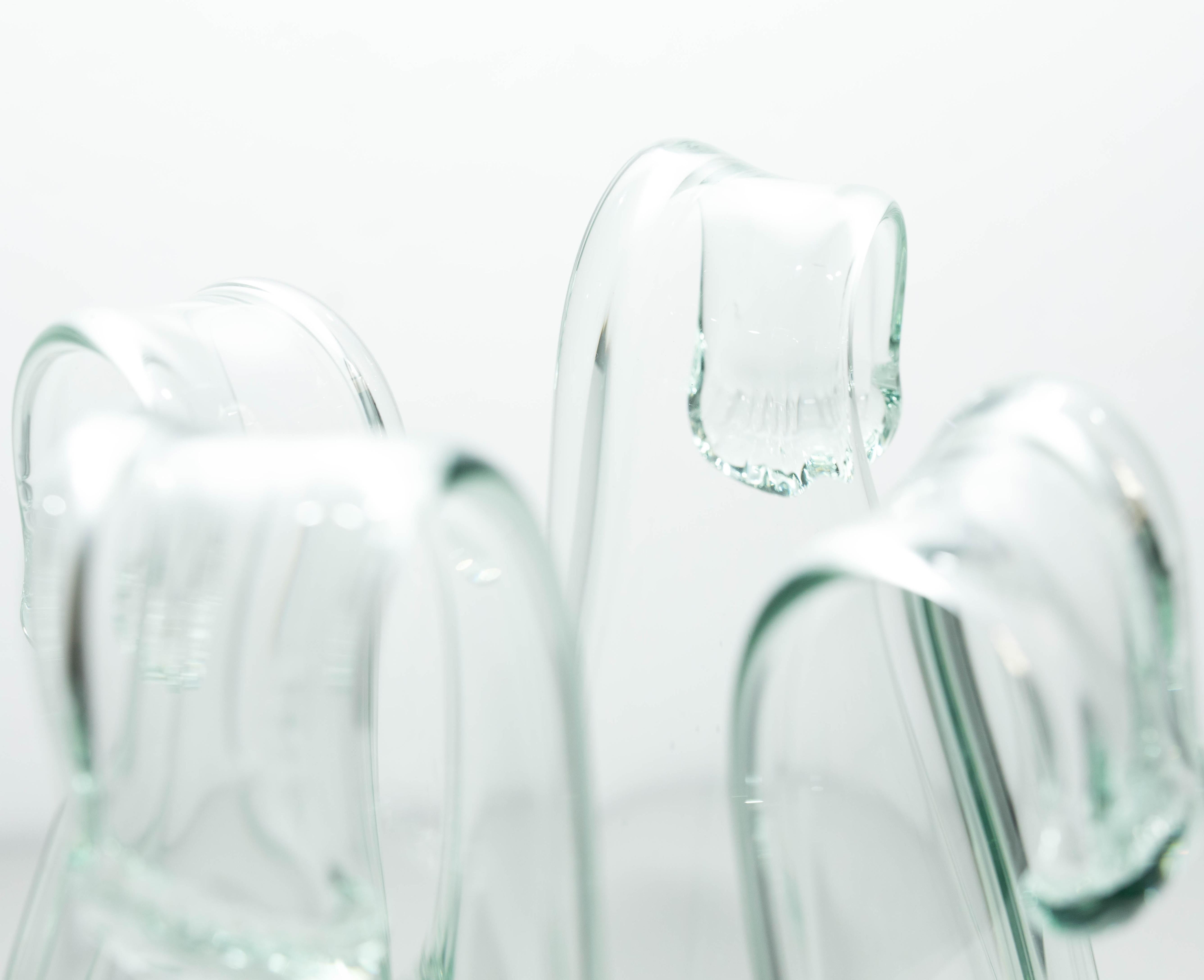 Vase aus Muranoglas, um 1970 im Angebot 3