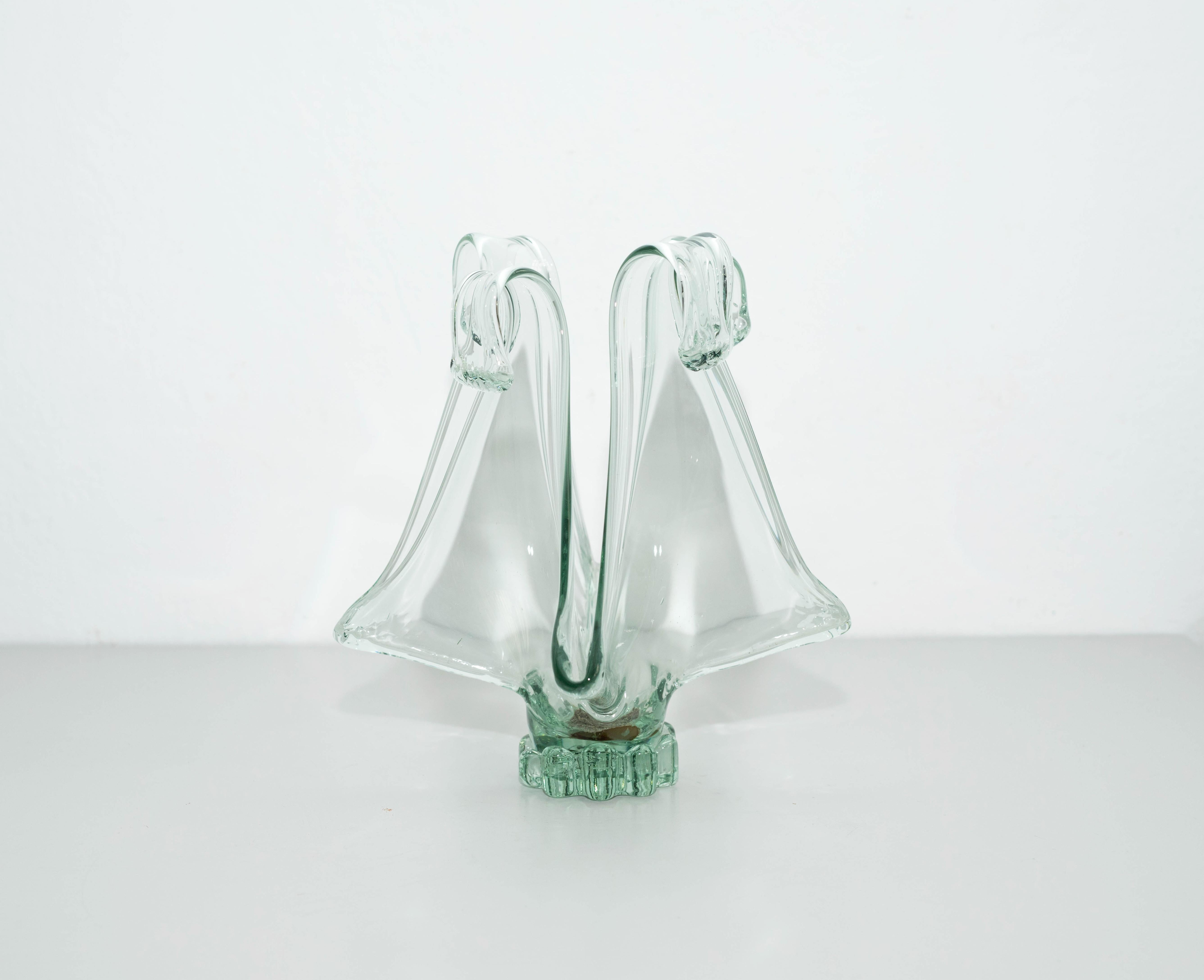 Vase aus Muranoglas, um 1970 (Italienisch) im Angebot