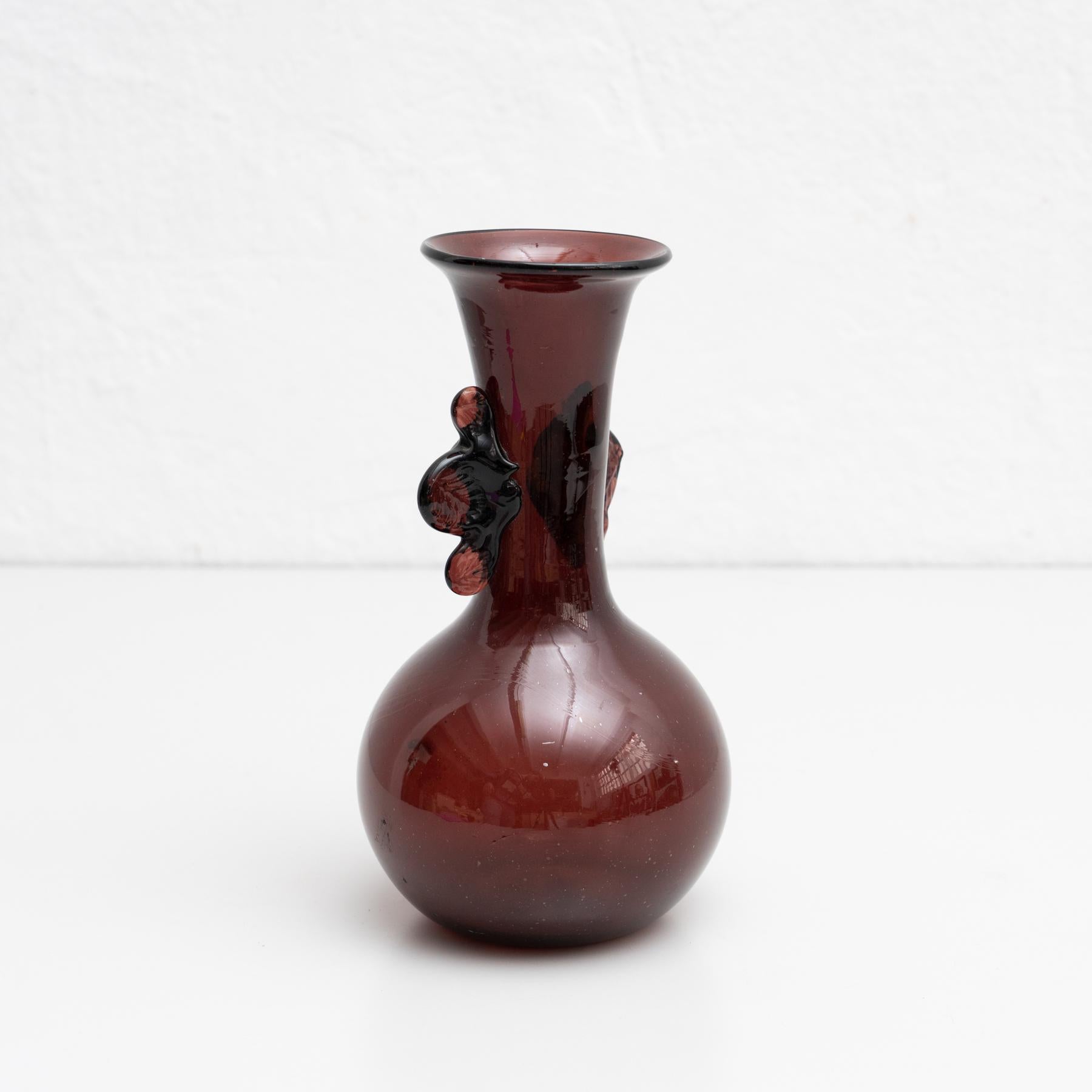 Late 20th Century Circa 1970 Murano Glass Vase: Classic Italian Craftsmanship & Timeless Elegance For Sale