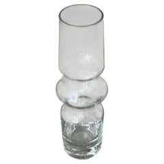 Vase en verre de Murano, transparent, style « Mid-Century Modern », Italie, 1970
