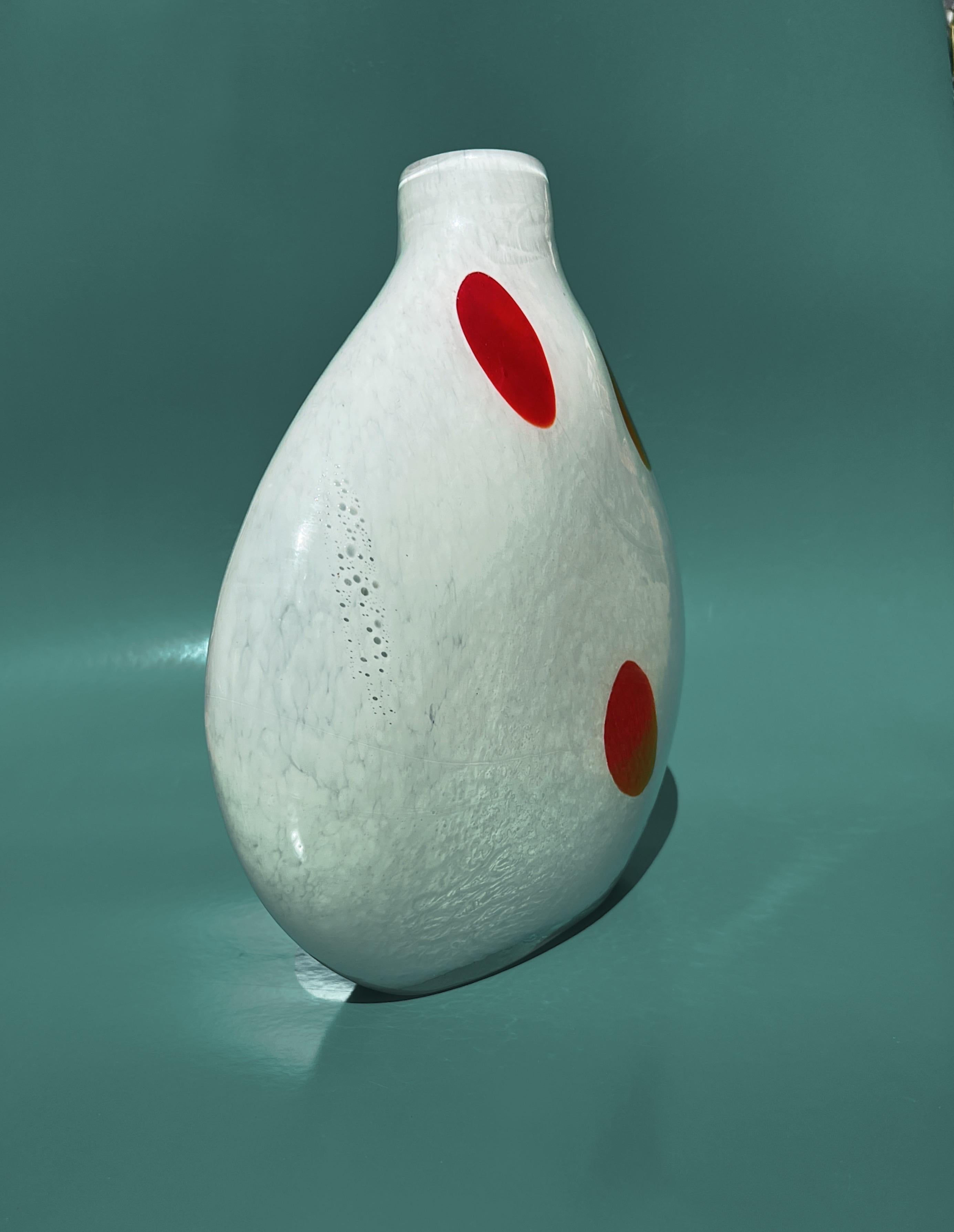 Italian Murano glass vase designed by Dino Martens, 1940 For Sale