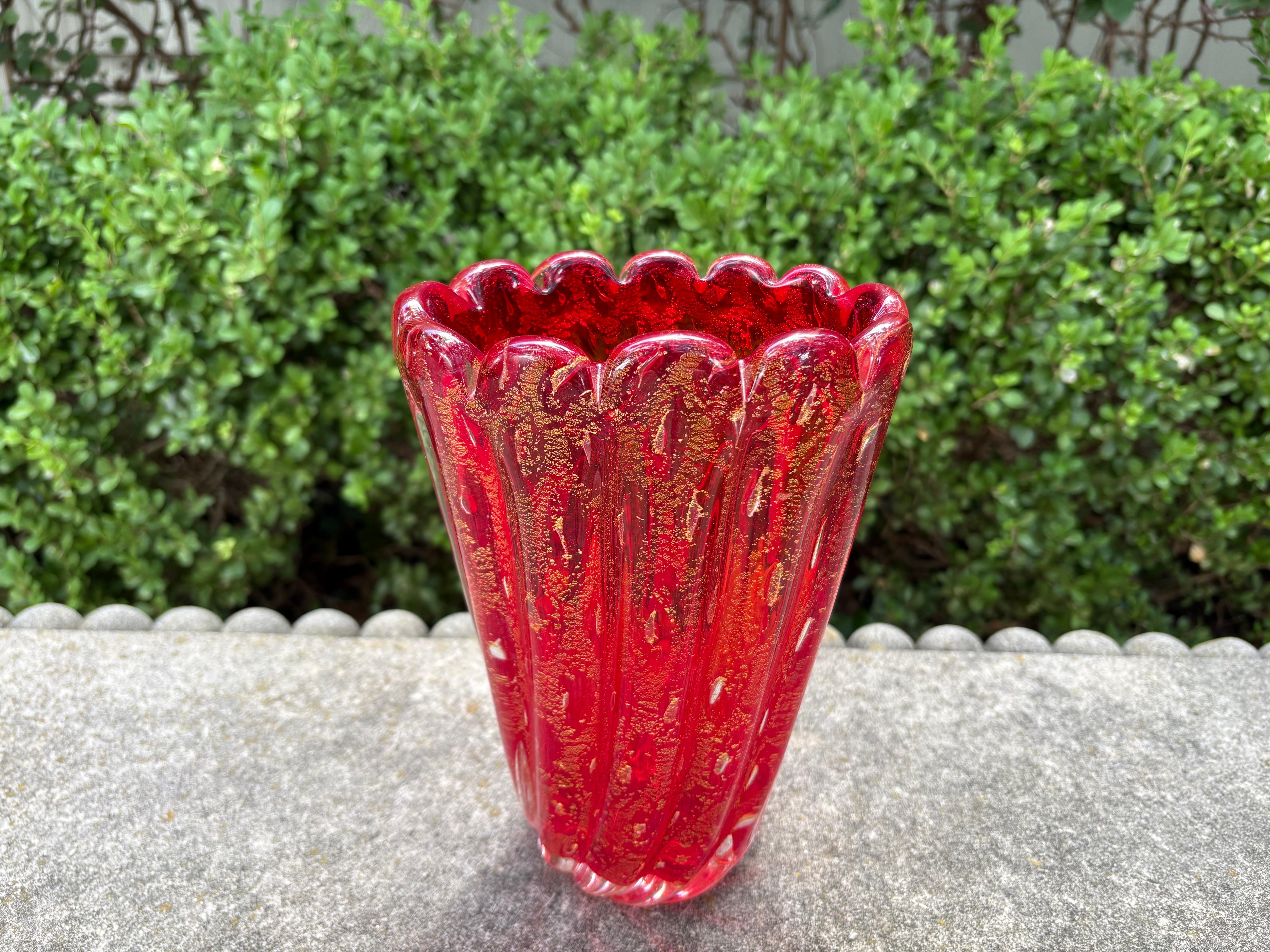 Murano Glass Vase For Sale 3