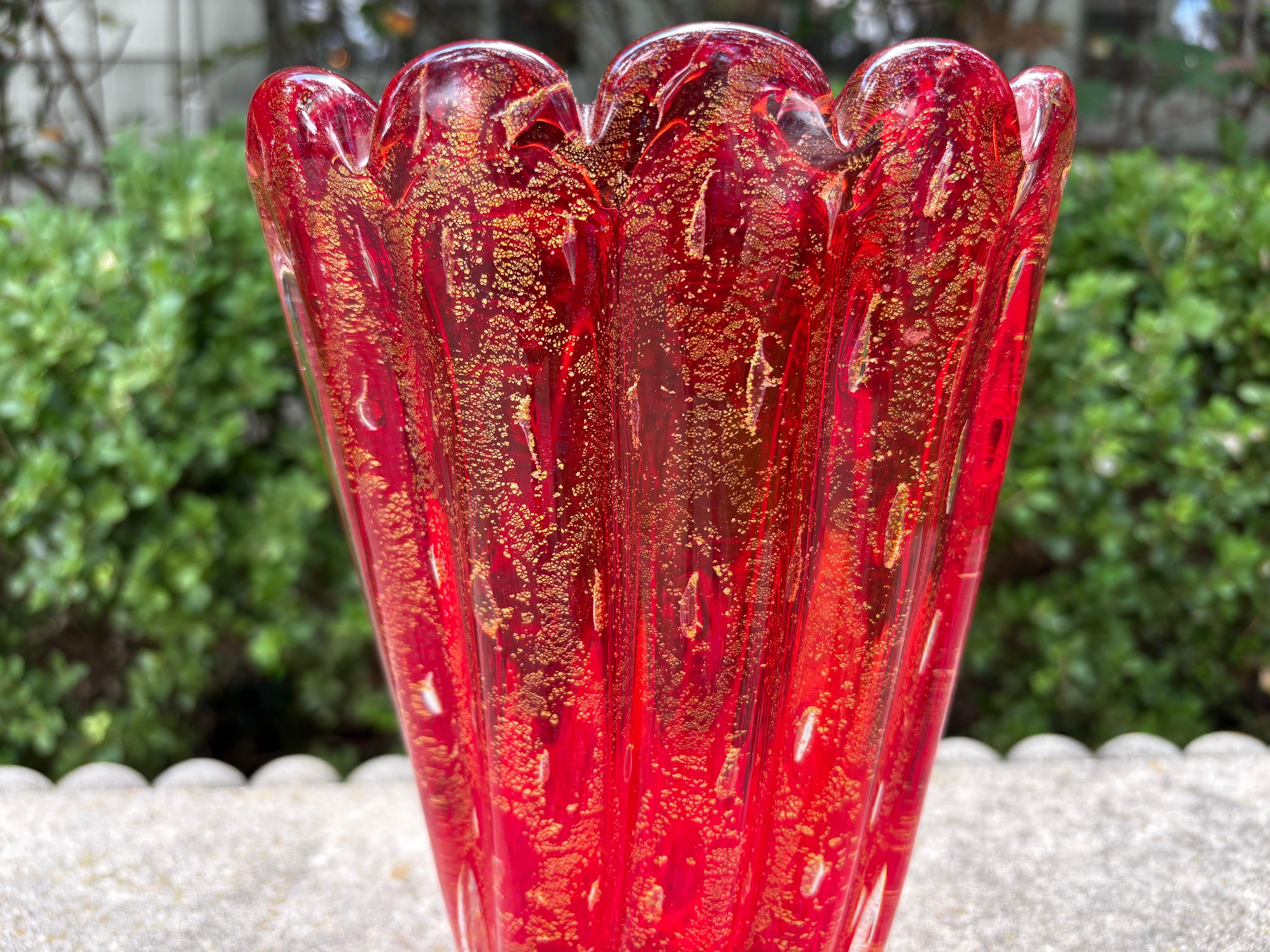 Murano Glass Vase For Sale 4