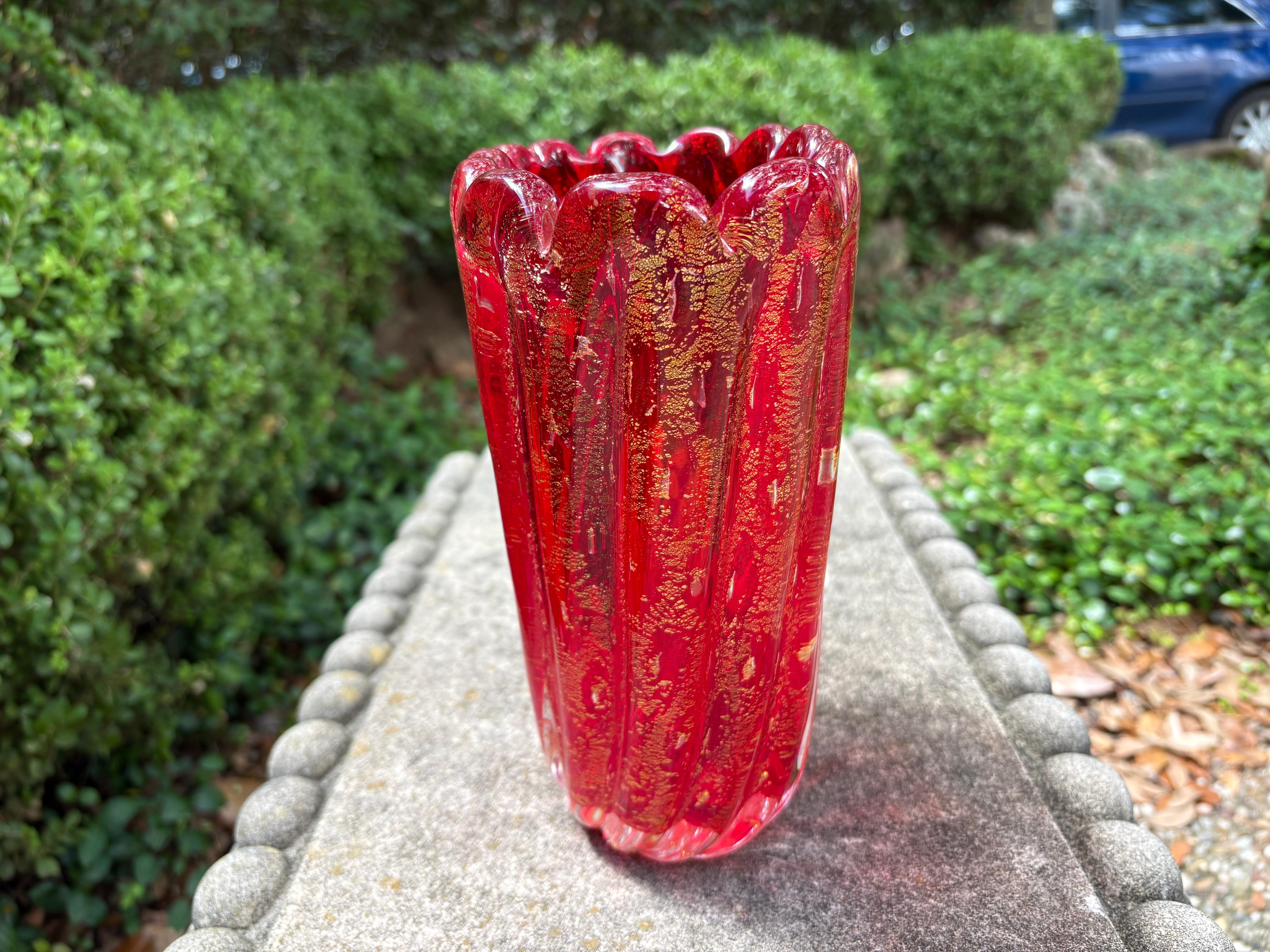 Murano Glass Vase For Sale 8