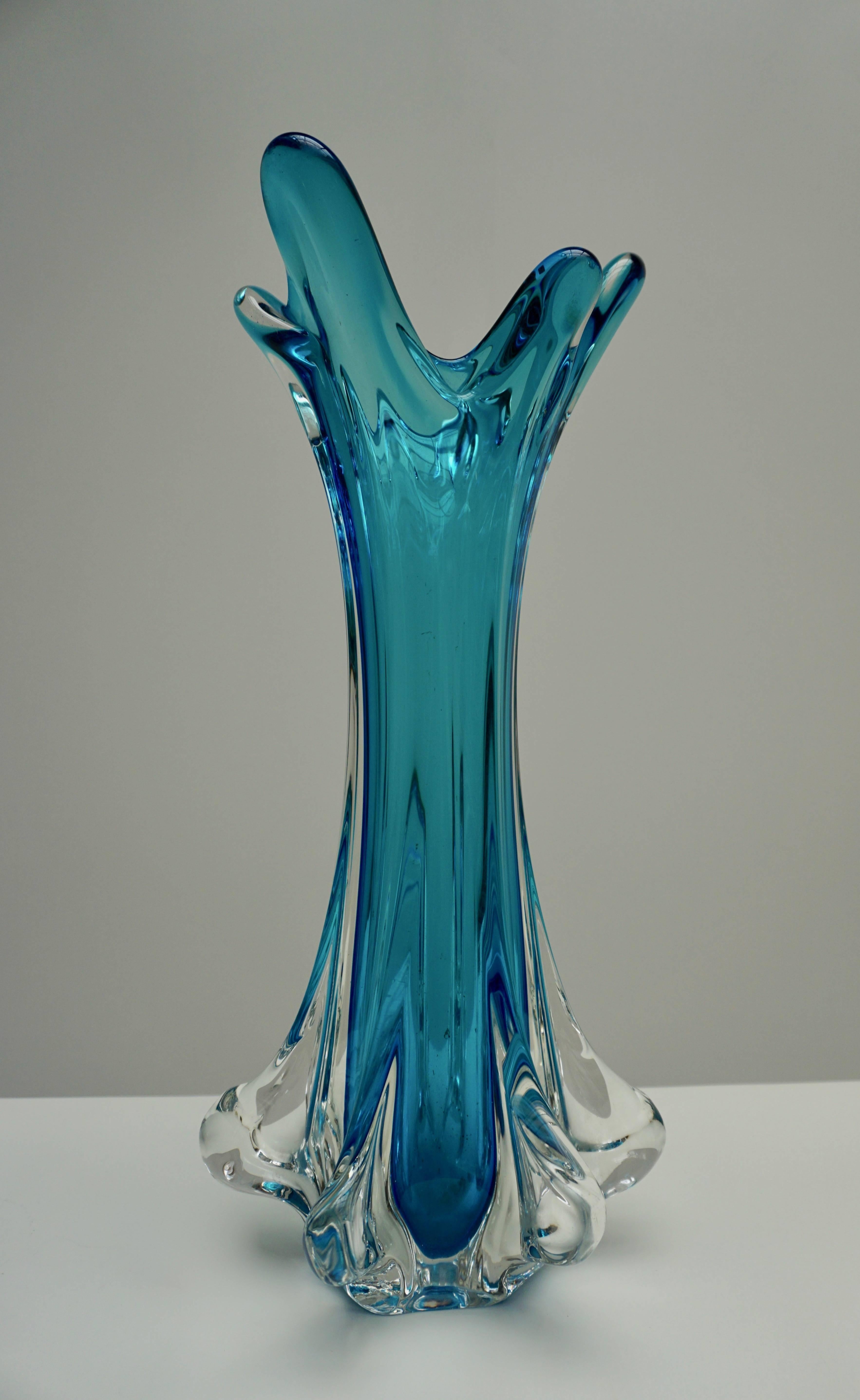 Hollywood Regency Murano Glass Vase
