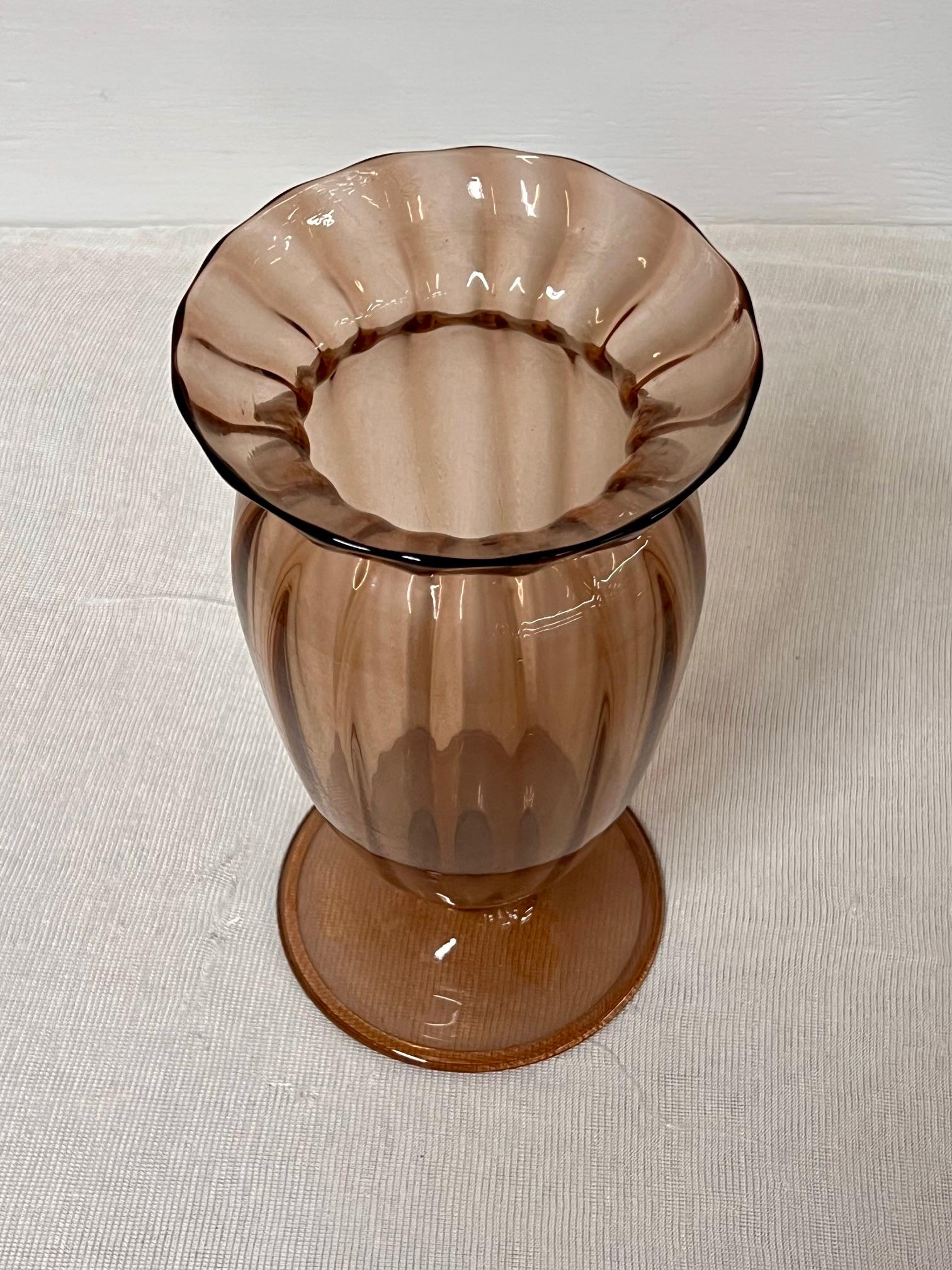 Metà XX secolo Vaso in vetro di Murano in vendita