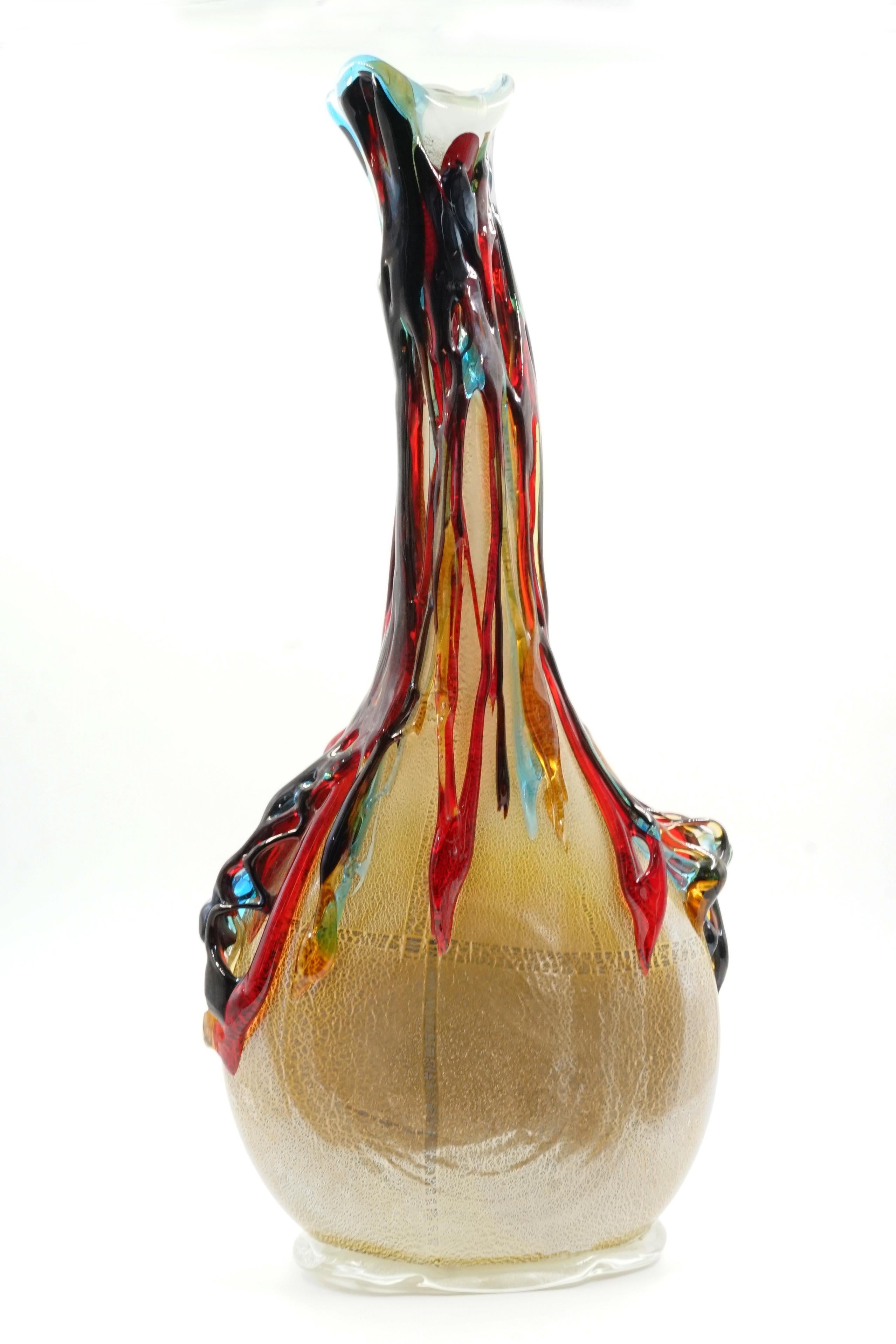 Late 20th Century Murano glass vase For Sale