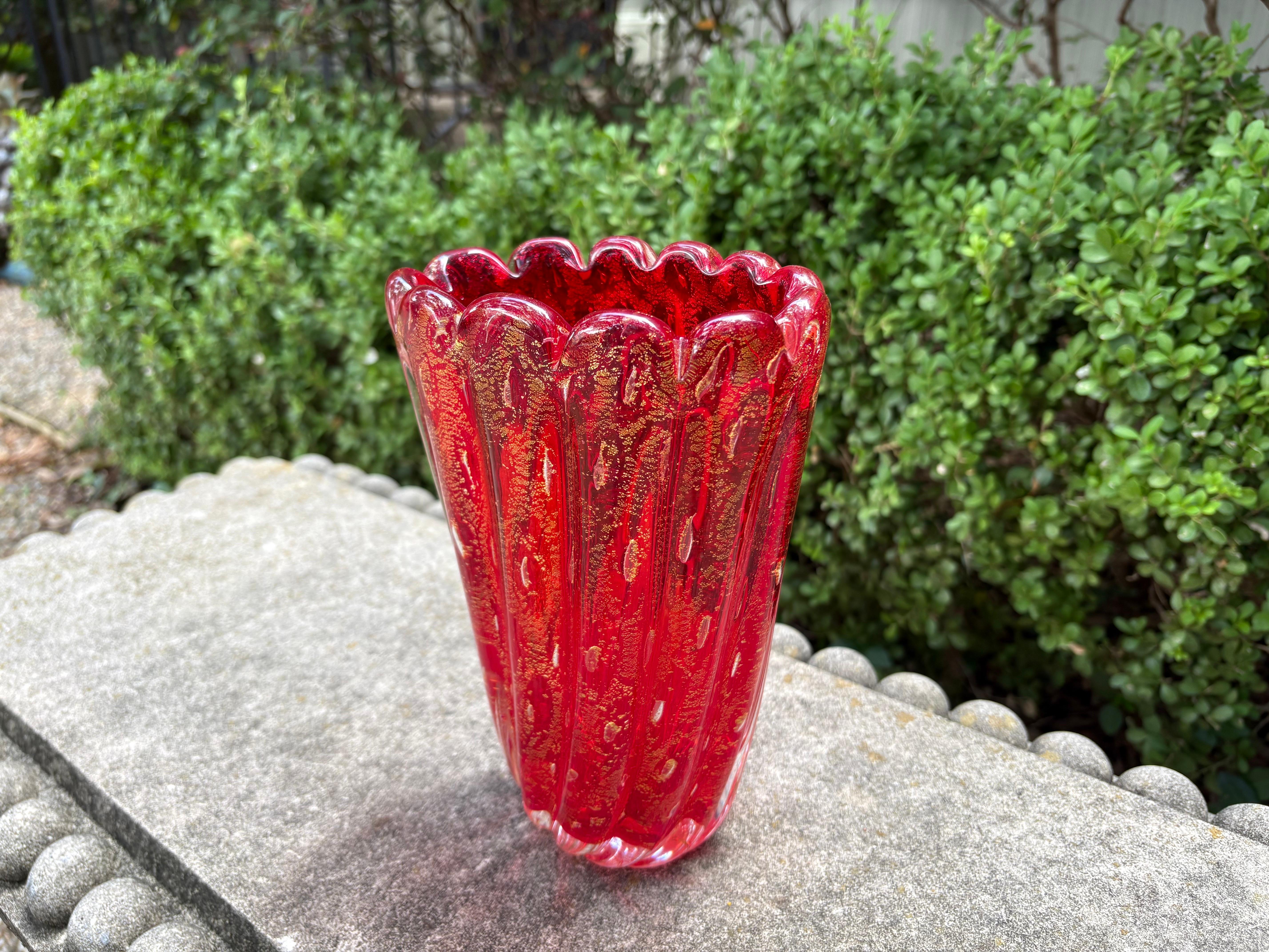Murano Glass Vase For Sale 2