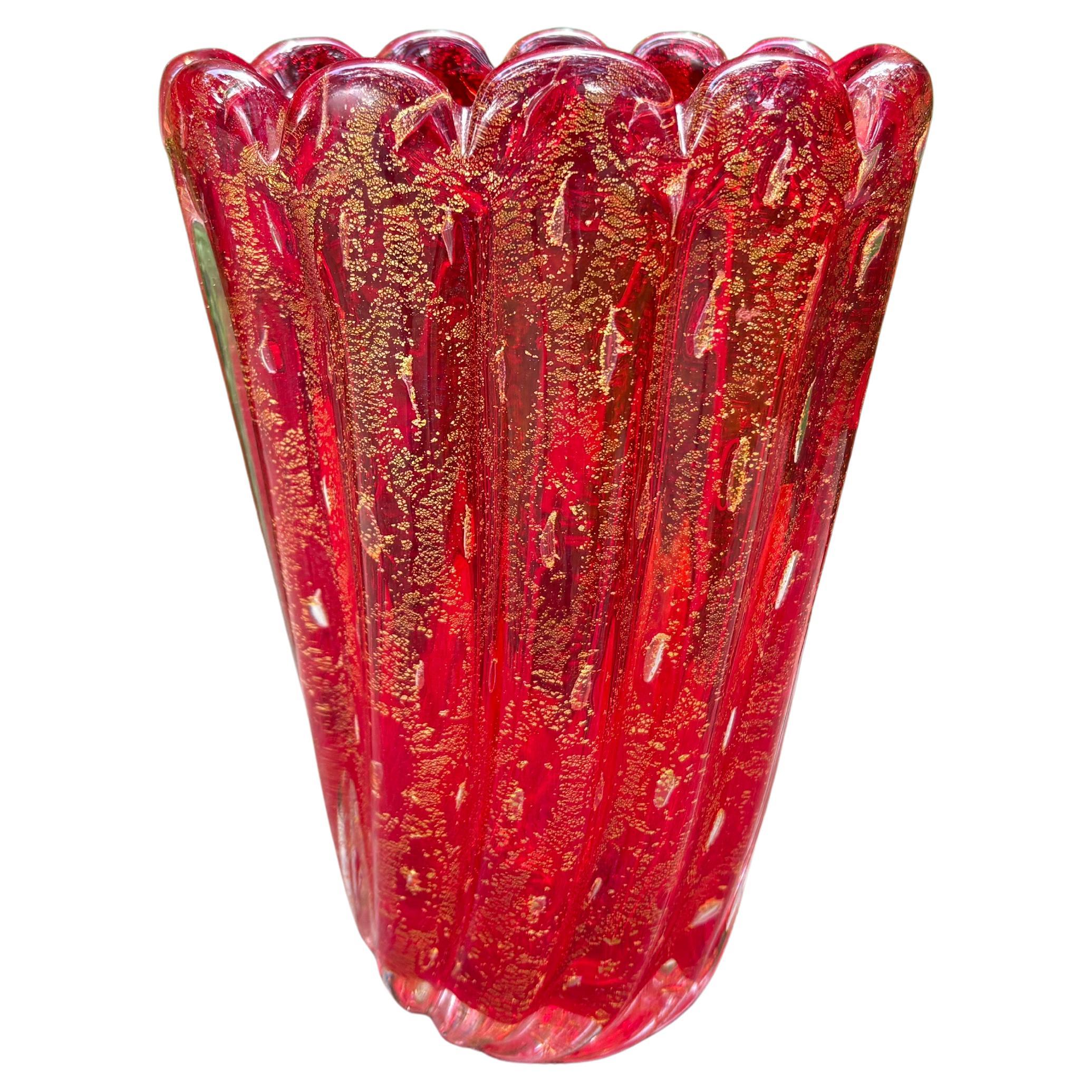 Murano Glass Vase For Sale
