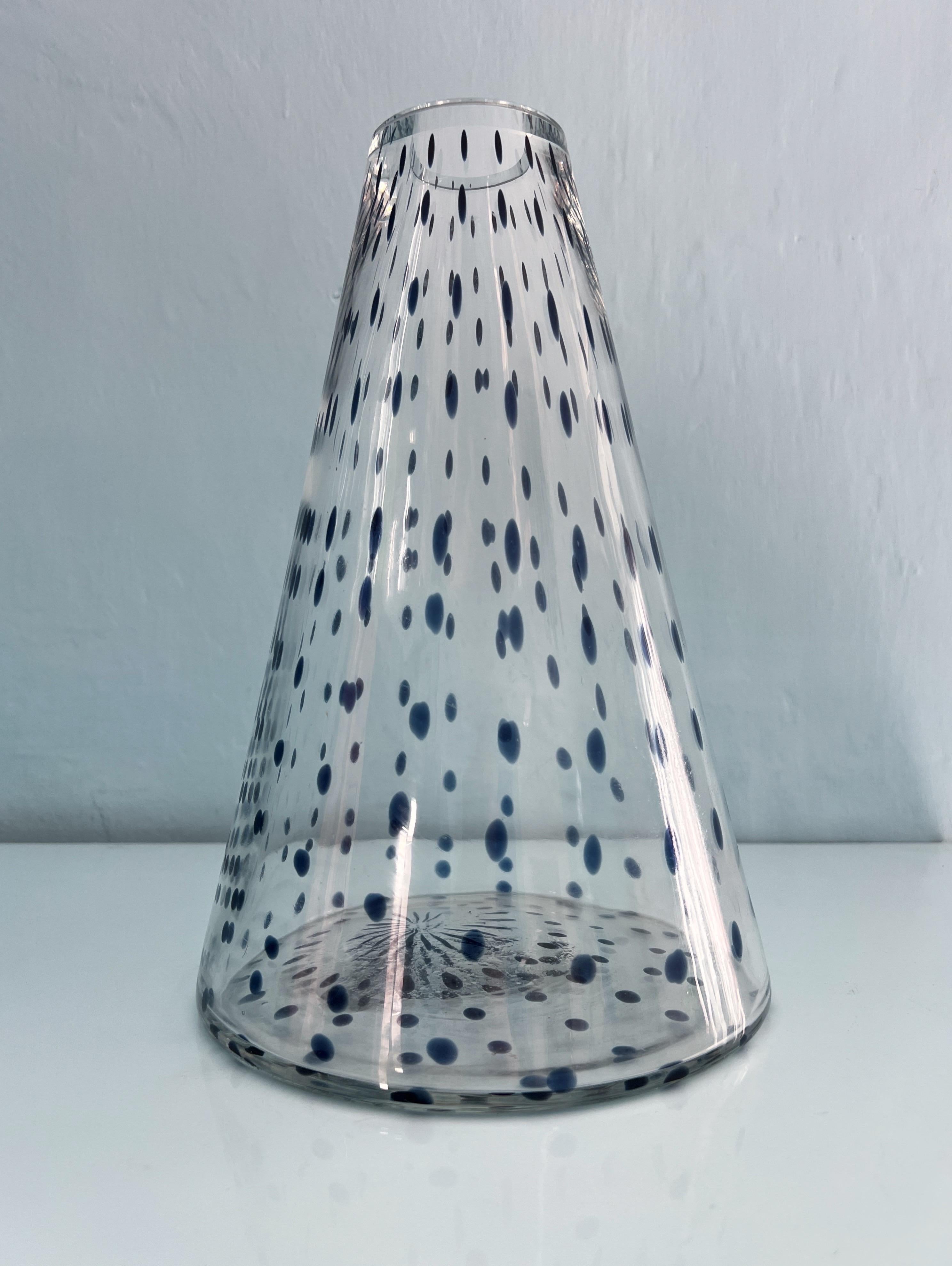 Mid-Century moderno Vaso in vetro di Murano modello Gisa di Rosanna Toso per Fratelli Toso anni '70 in vendita