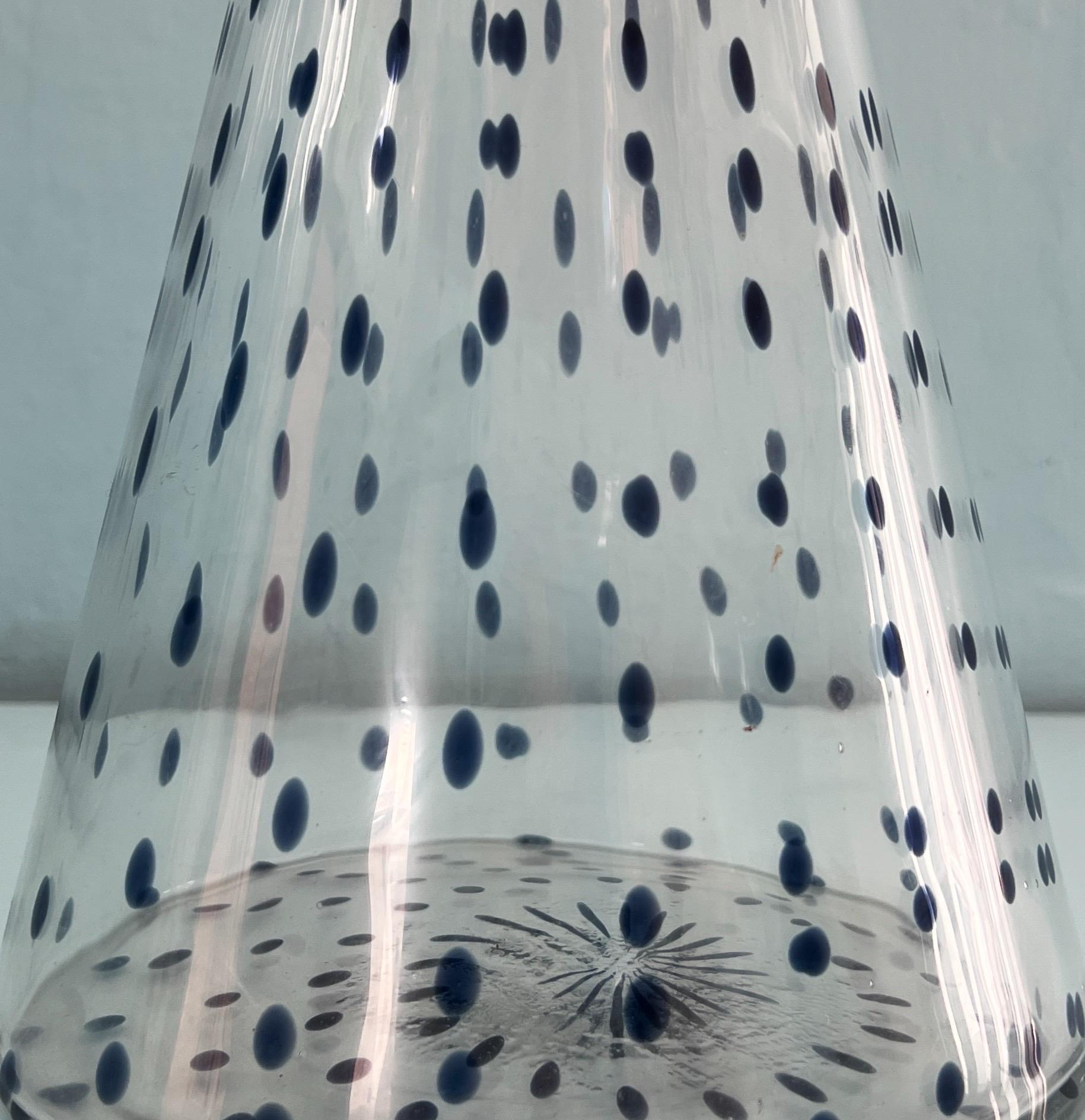 Italiano Vaso in vetro di Murano modello Gisa di Rosanna Toso per Fratelli Toso anni '70 in vendita