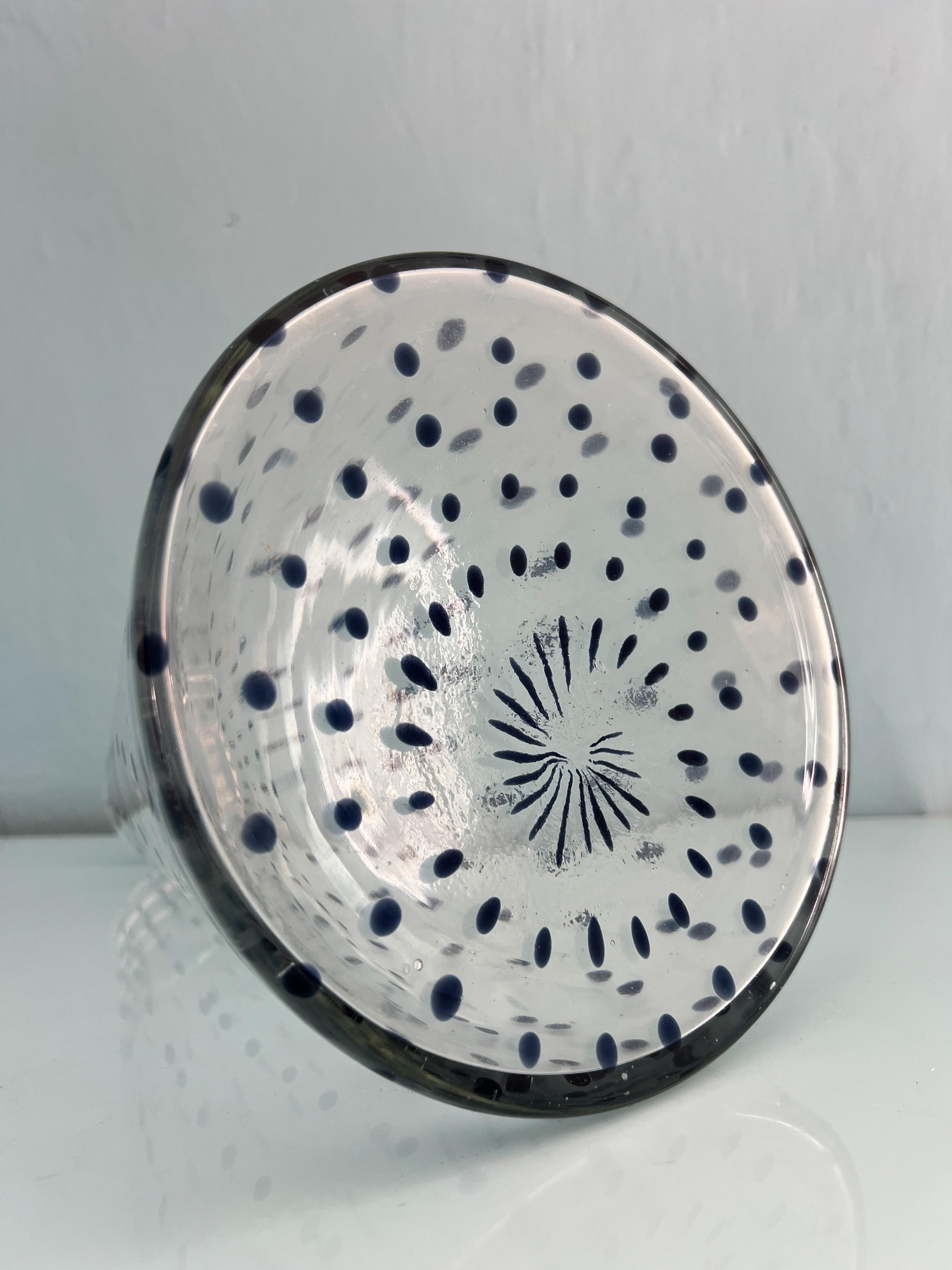 Vetro di Murano Vaso in vetro di Murano modello Gisa di Rosanna Toso per Fratelli Toso anni '70 in vendita