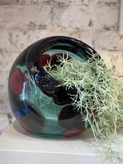 Murano glass vase "incalmo" technique