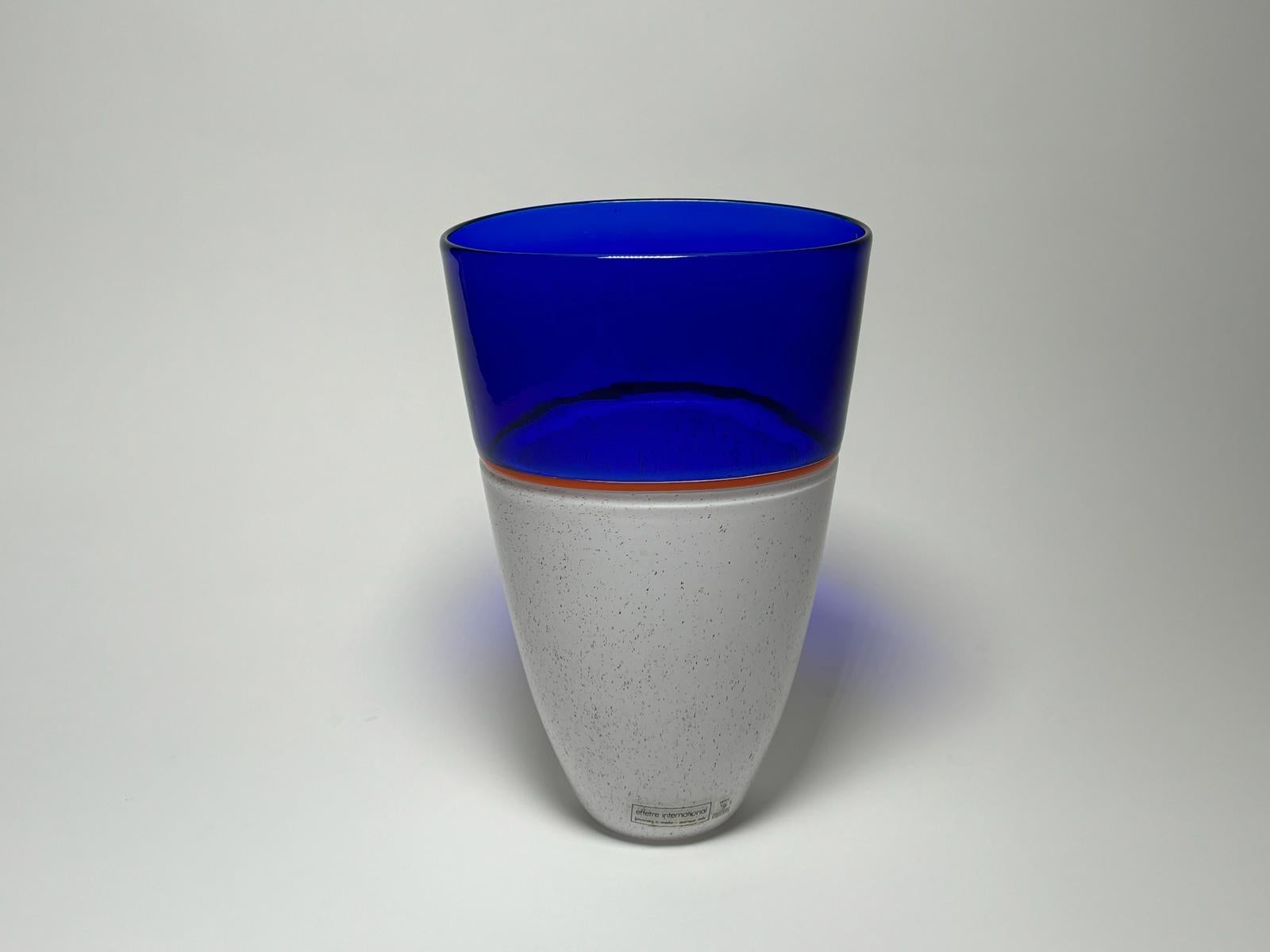 Modern Murano Glass Vase Istria Model by Lino Tagliapietra for Effetre International For Sale