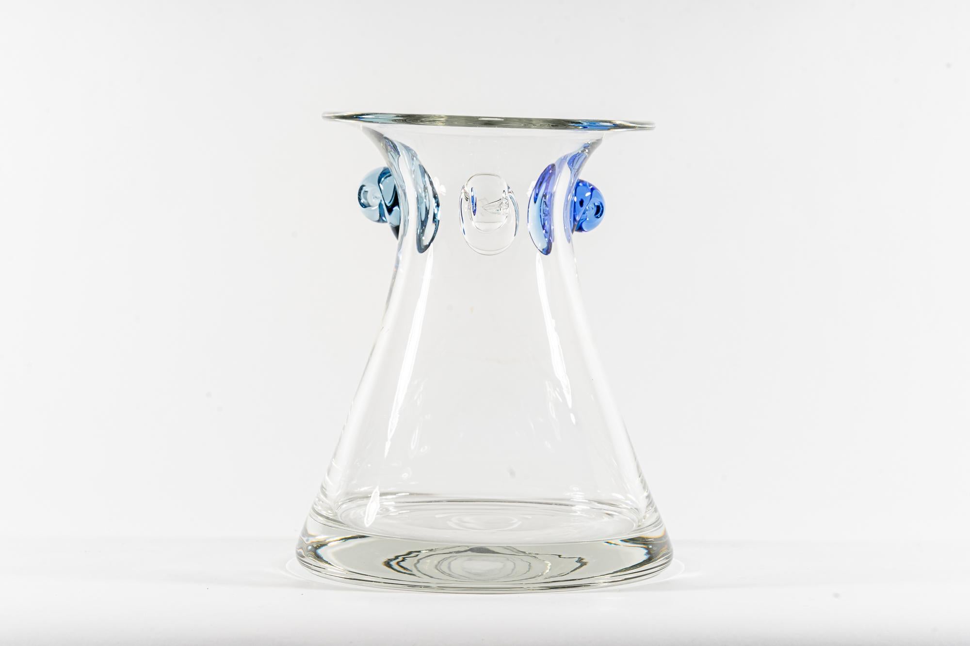 Mid-Century Modern Murano glass vase italian around 1970s For Sale