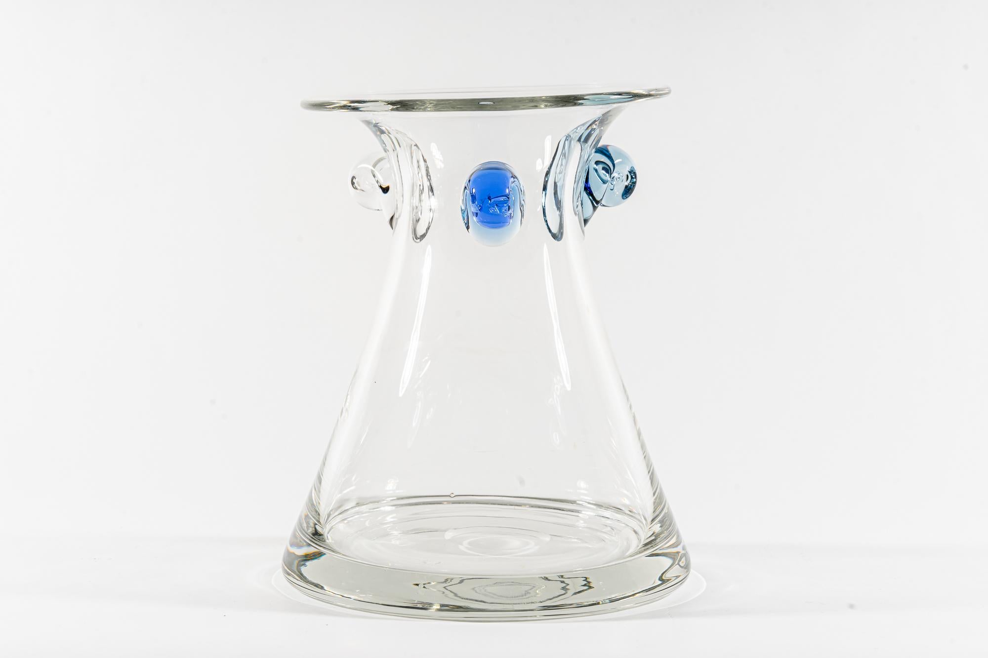 Murano glass vase italian around 1970s In Good Condition For Sale In Wien, AT