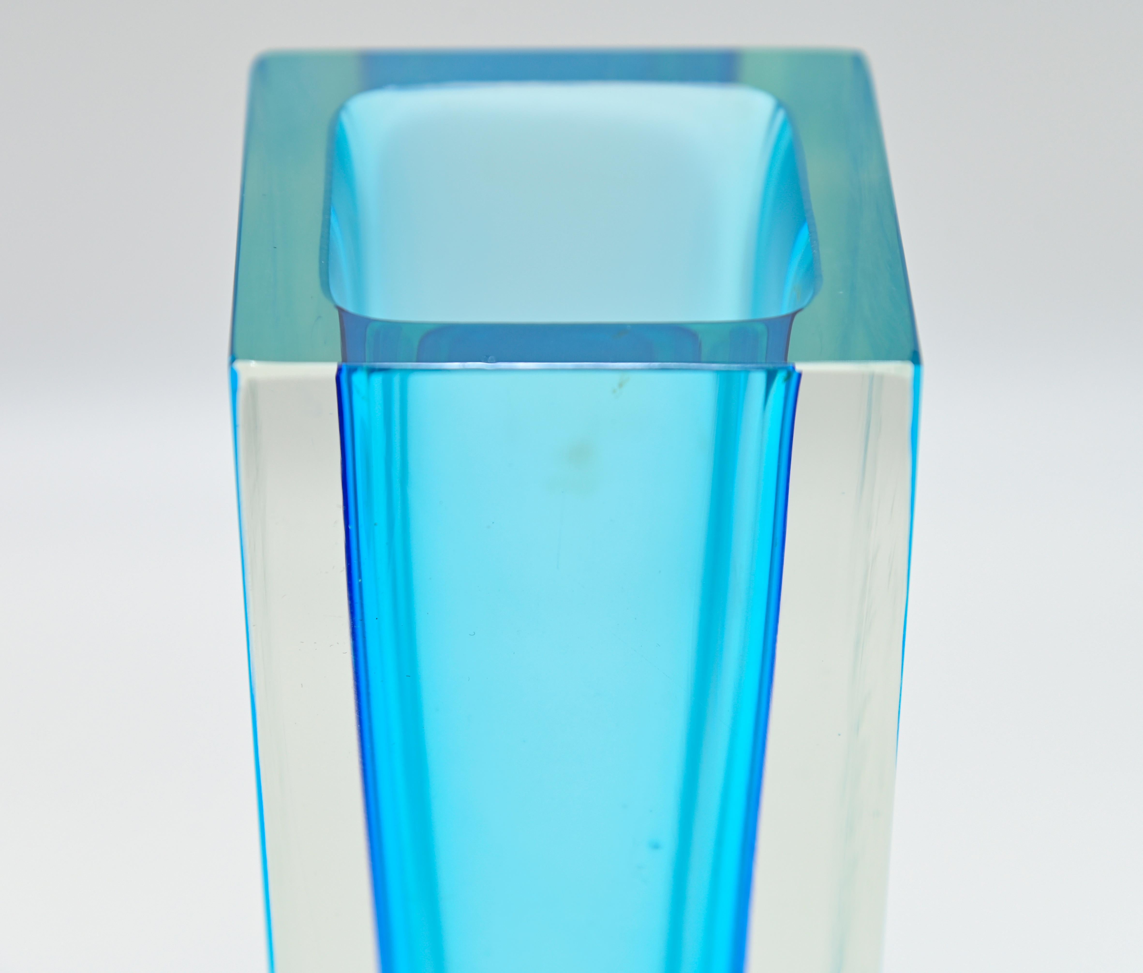Late 20th Century Murano Glass Vase, Italy, 1970s For Sale