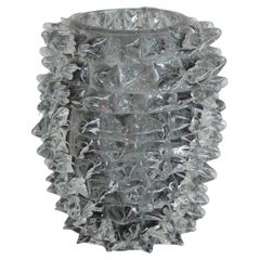 Vase aus Muranoglas, Italien, „Blaue Spikes“