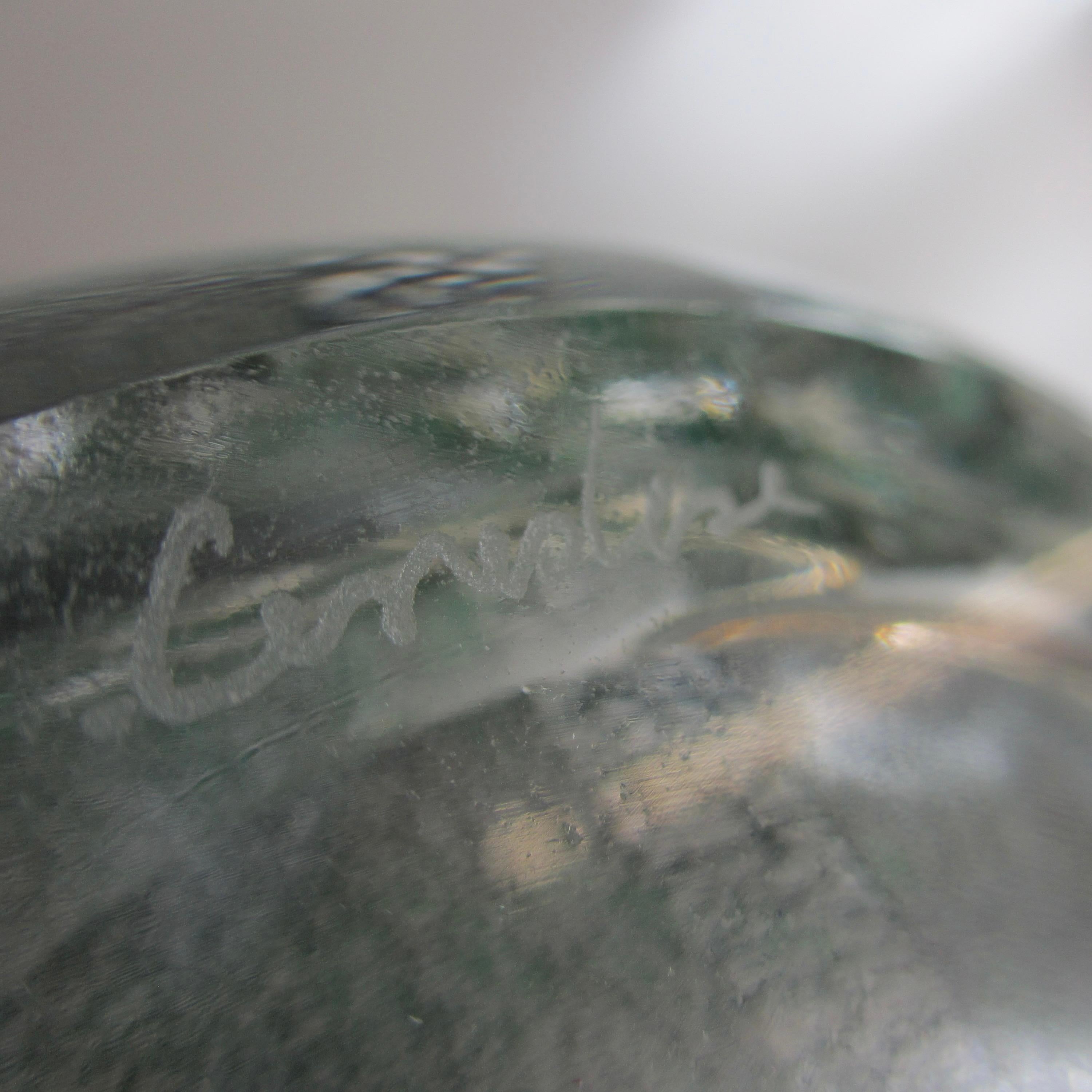 Modern Murano Glass Vase, Italy, Signed