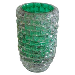 Murano Glass Vase, Italy, Signed