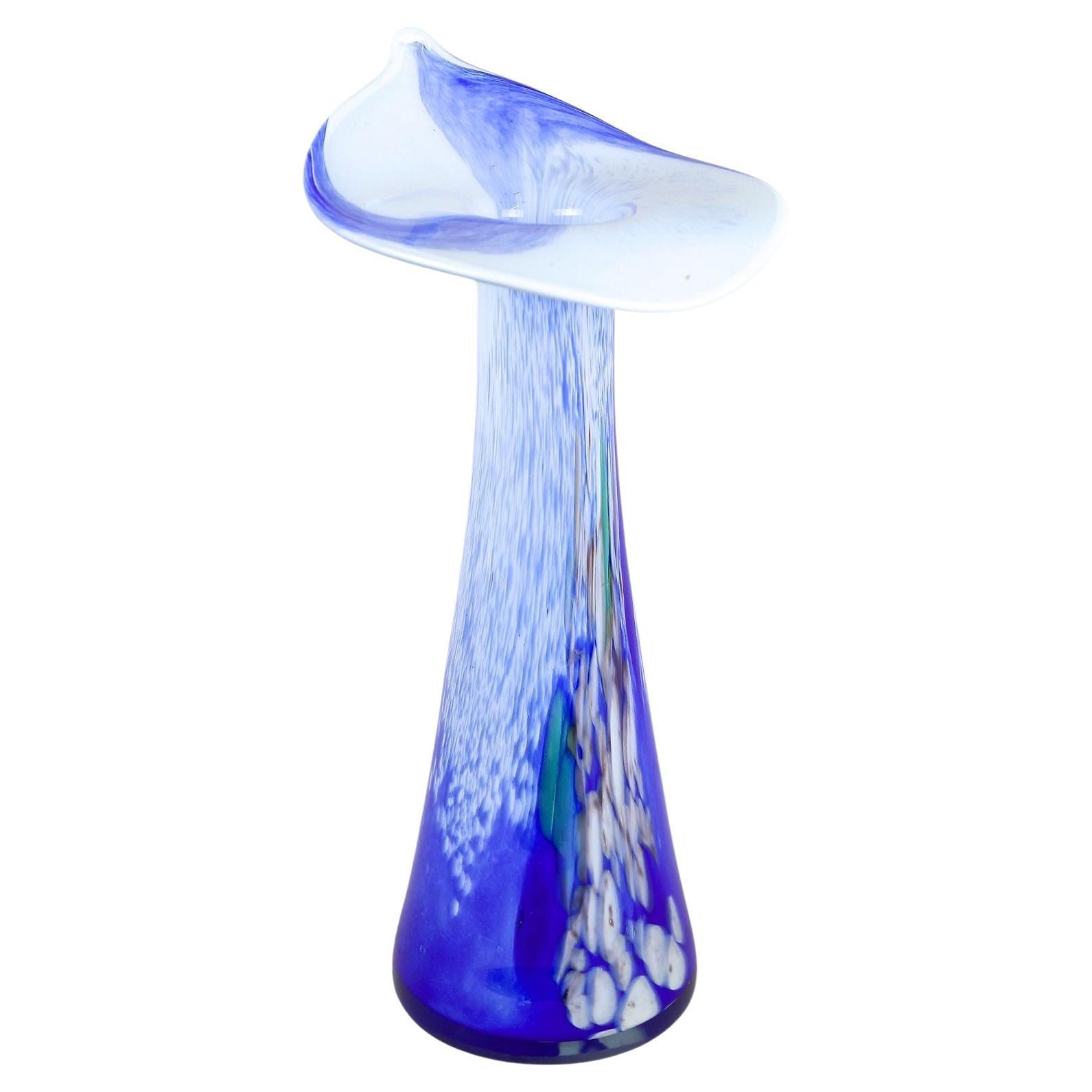 Murano Glass Vase "Jack In The Pulpit", Italy circa 1965