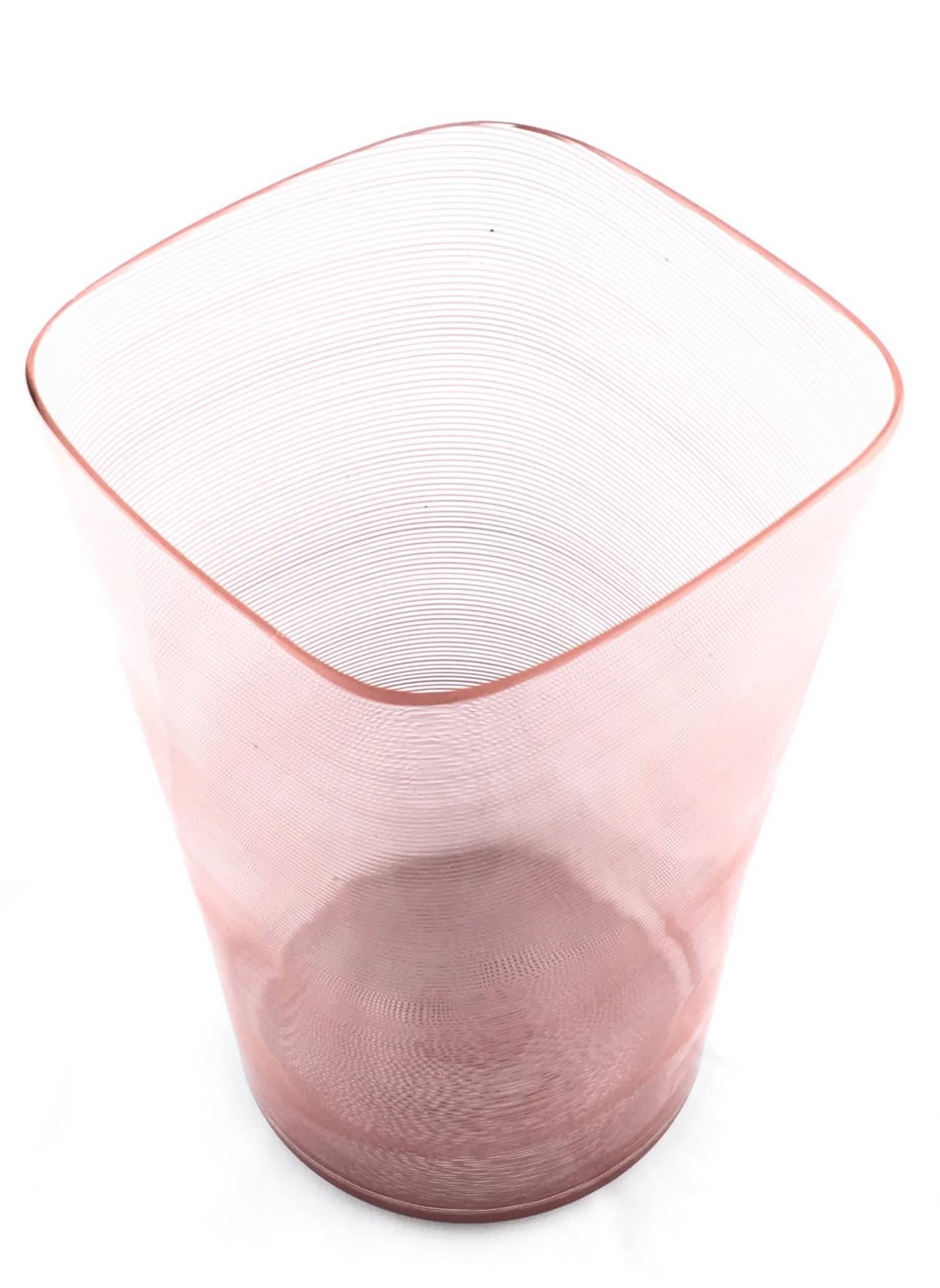 Mid-Century Modern Vintage Murano Glass Vase 