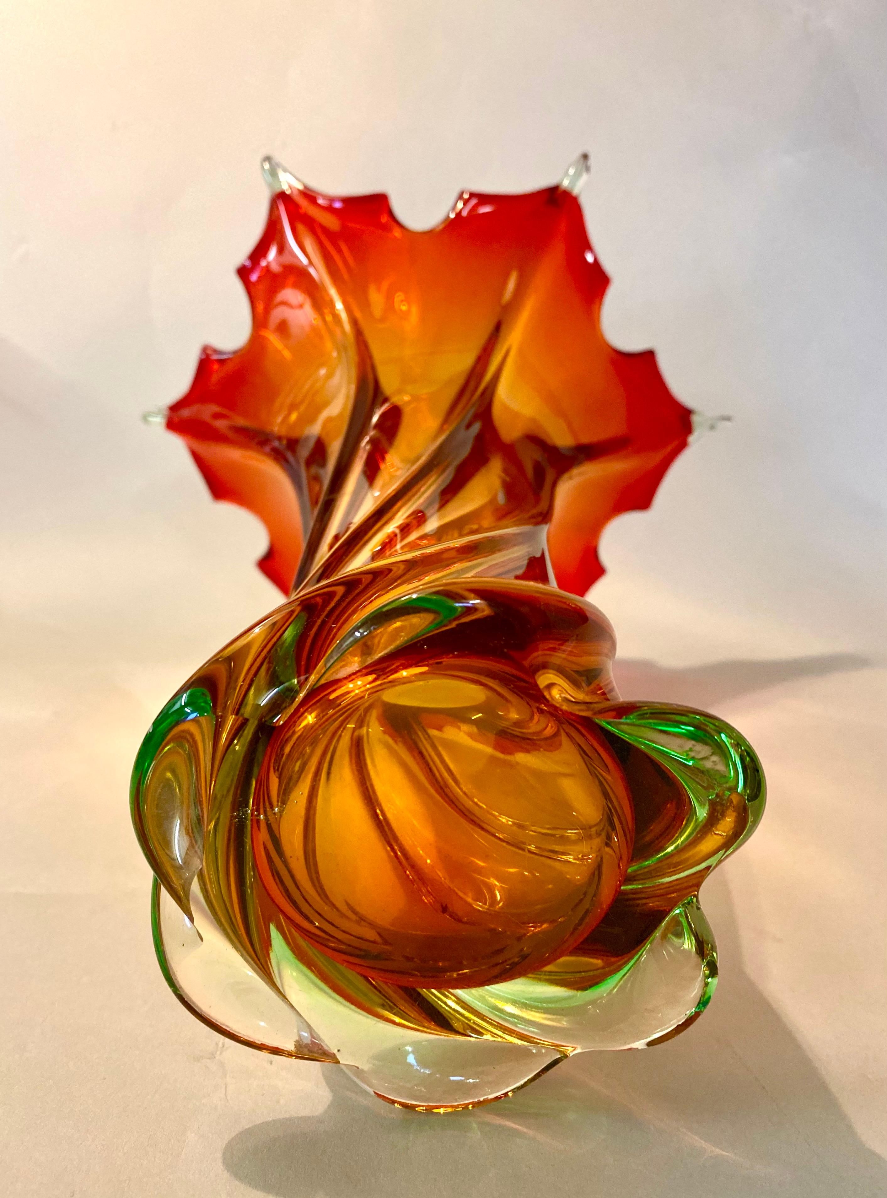 Murano Glass Vase Mid Century, Italy, circa 1960/70 6