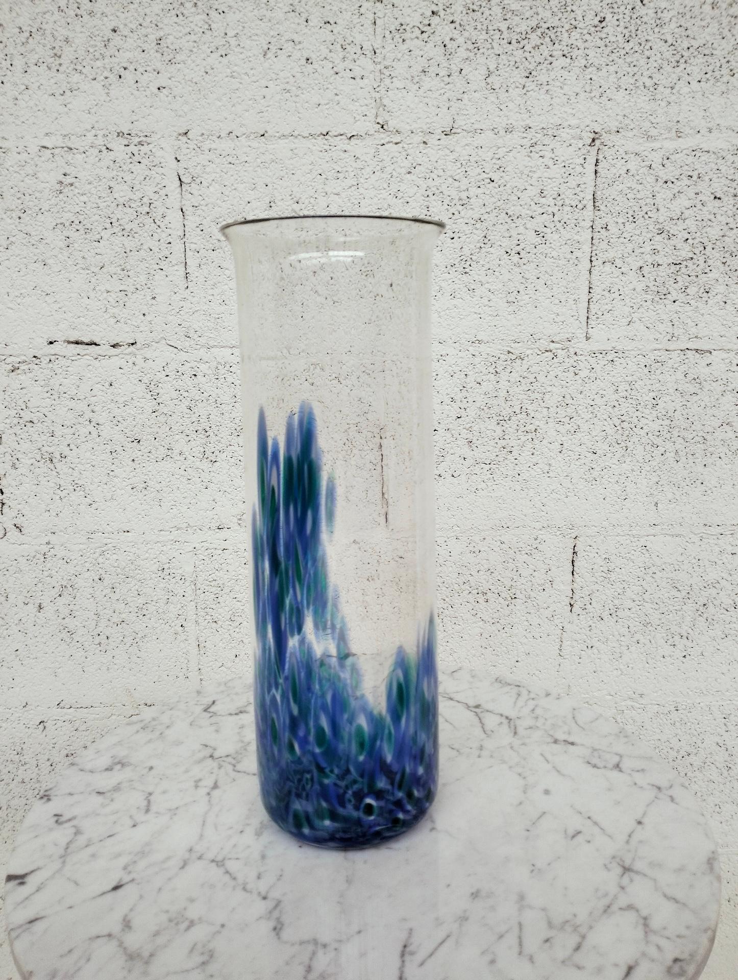 Vase aus Murano-Glas Neverrino von Gae Aulenti für Vistosi , 1970er Jahre (Ende des 20. Jahrhunderts) im Angebot
