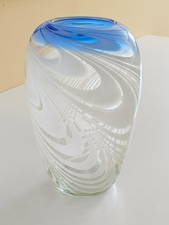 Murano Glass Vase Psychedelic Decor, Italy 1960s