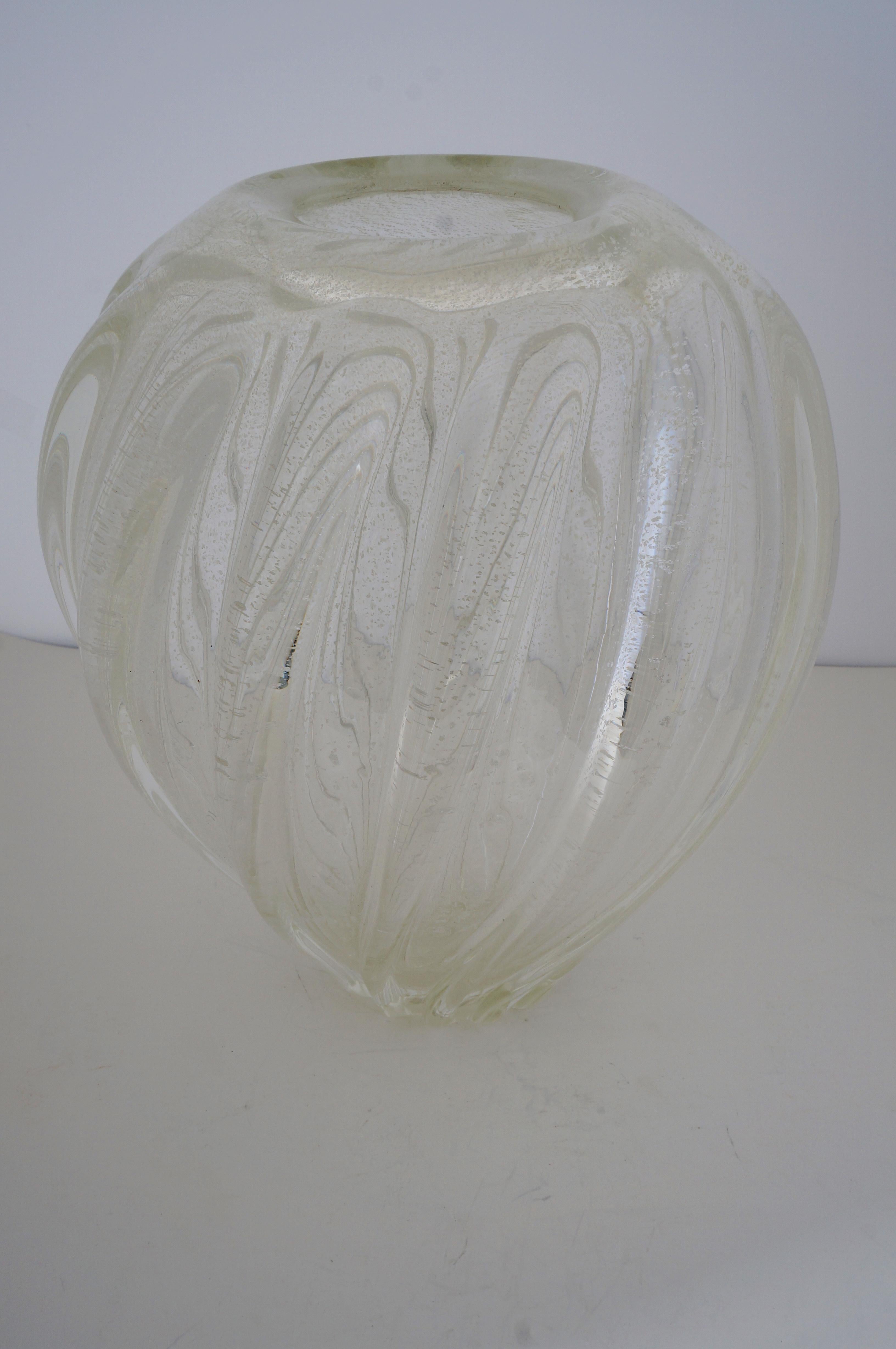 Murano Glass Vase Seguso Style 1
