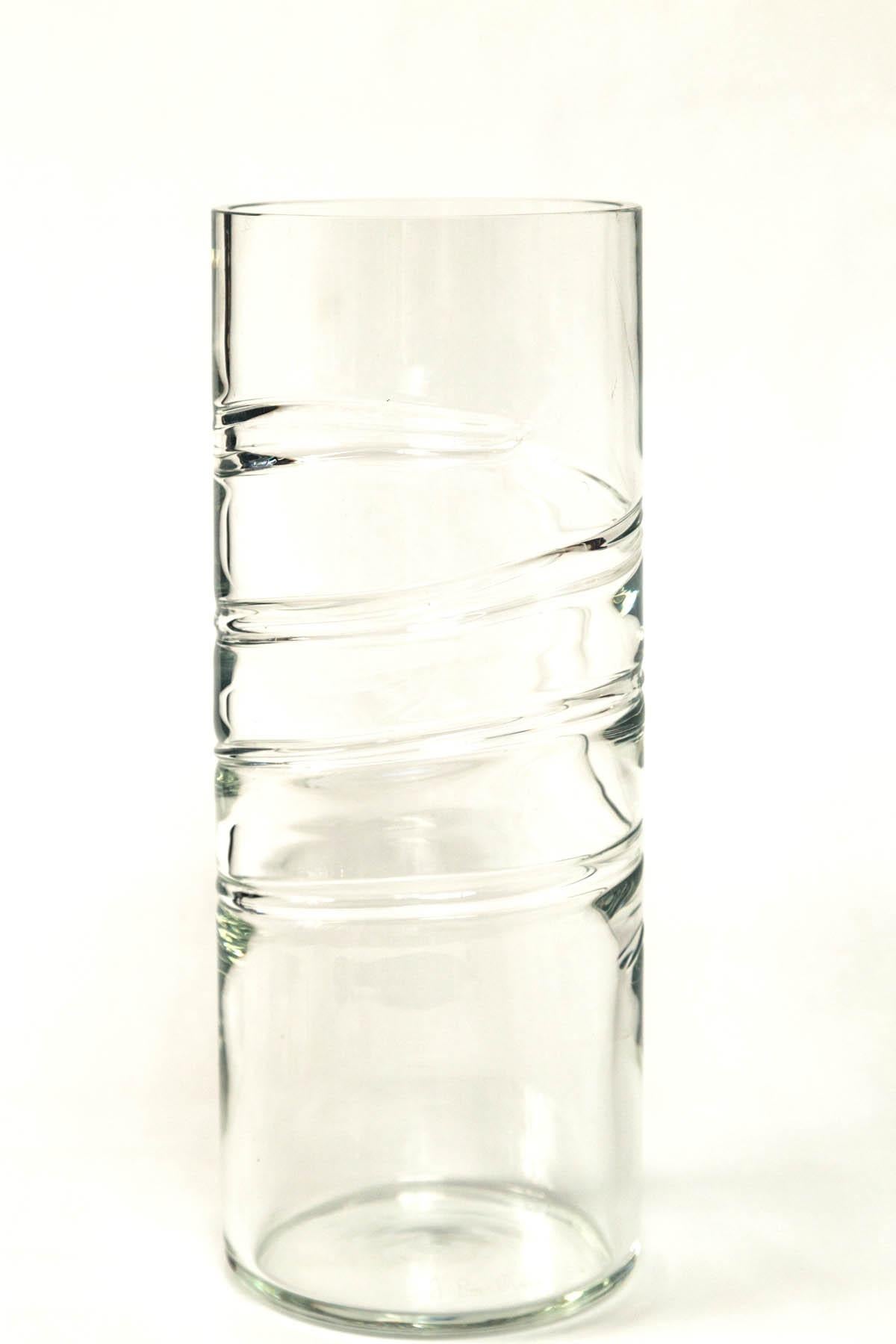 Italian Murano Glass Vase, Signed Barbini, 20th Century, Italy For Sale