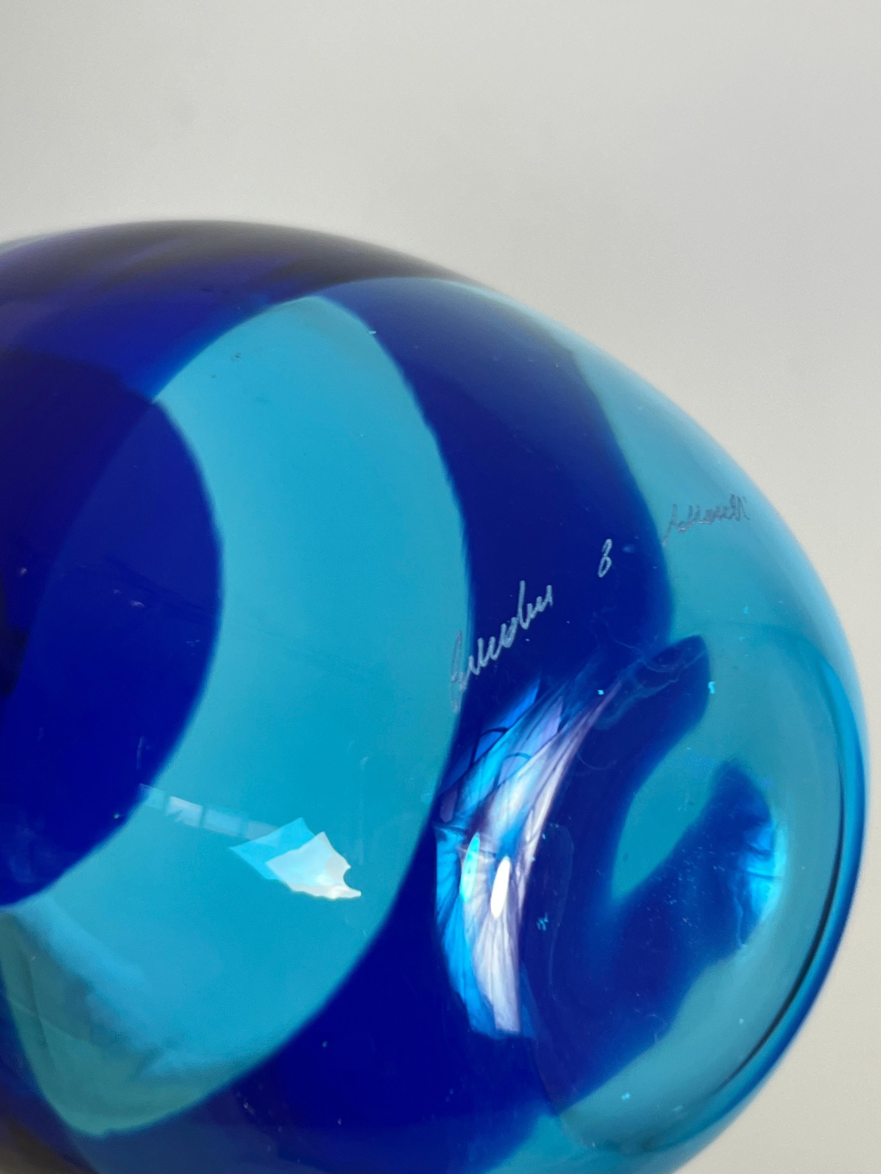 Murano Glass Vase Signed Cenedese & Albarelli, 1970s For Sale 7