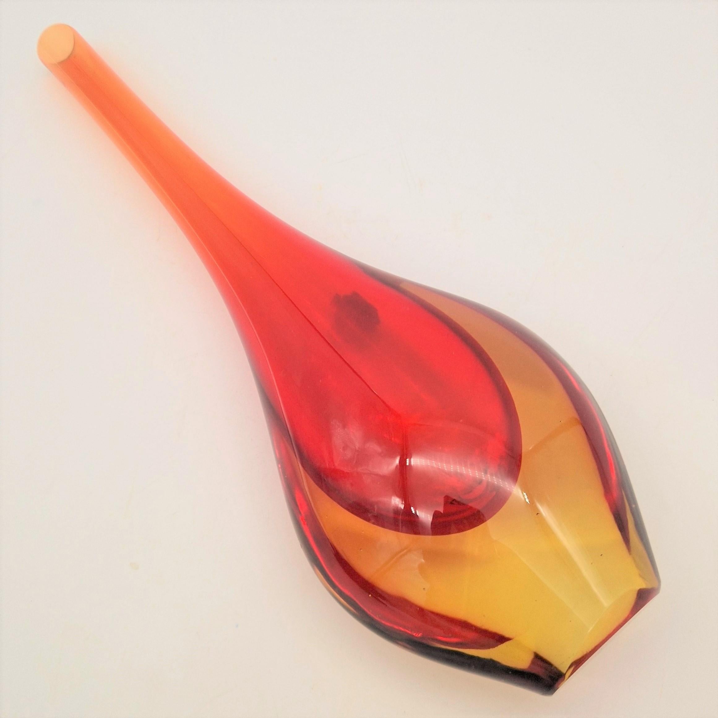 Jarrón de Murano Glass Sommerso de Flavio Poli. 1950 - 1959 Cristal de Murano en venta