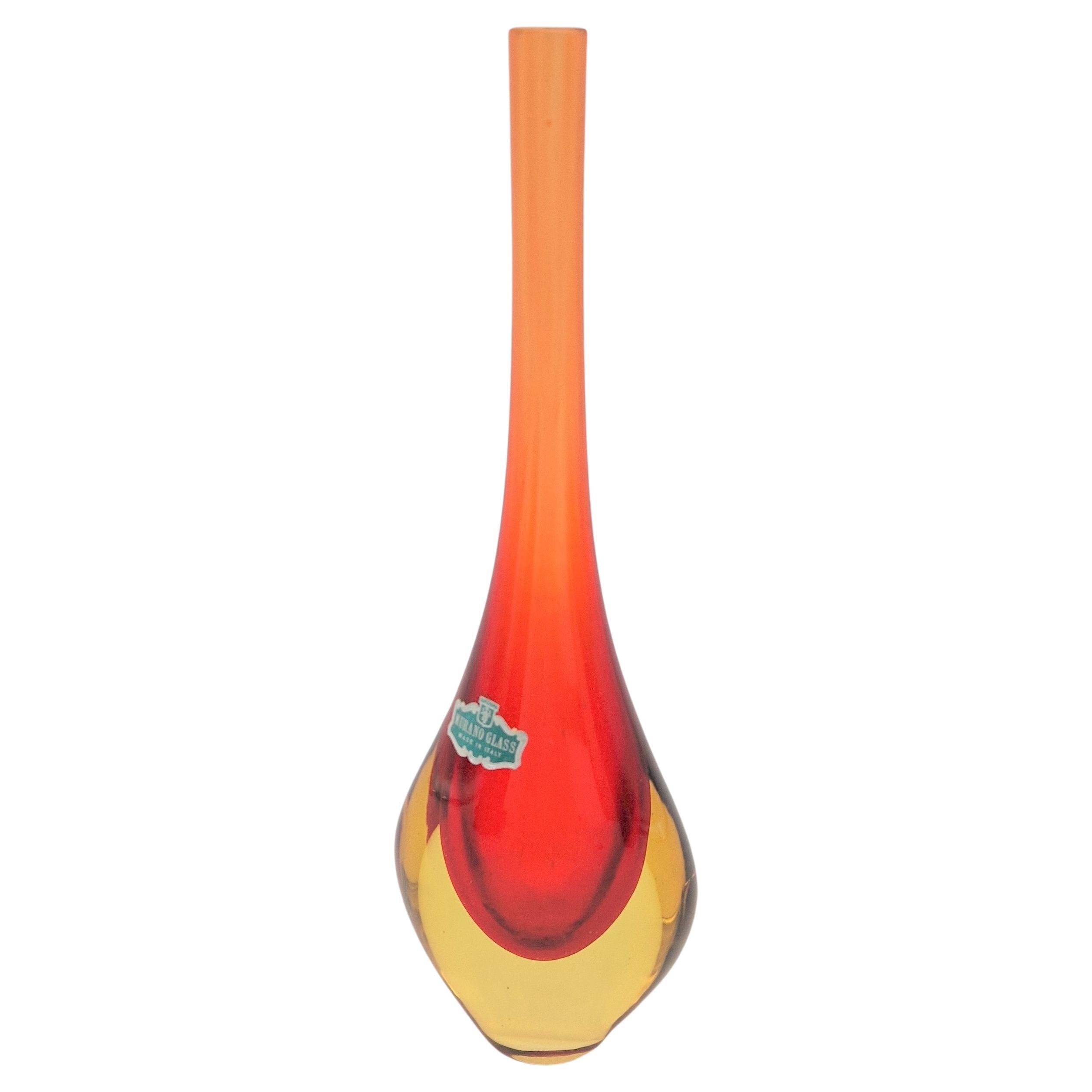 Murano Glass Vase Sommerso by Flavio Poli. 1950 - 1959